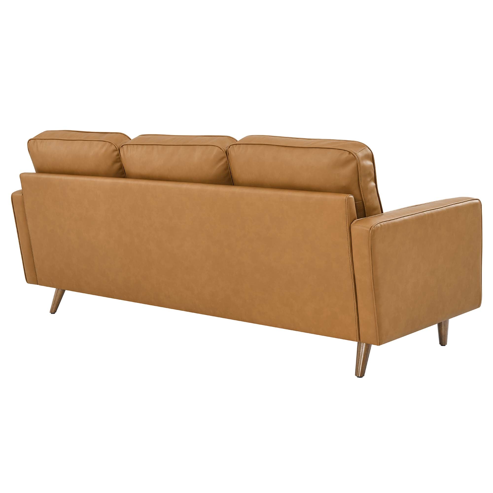 Valour 78" Leather Apartment Sectional Sofa by Modway
