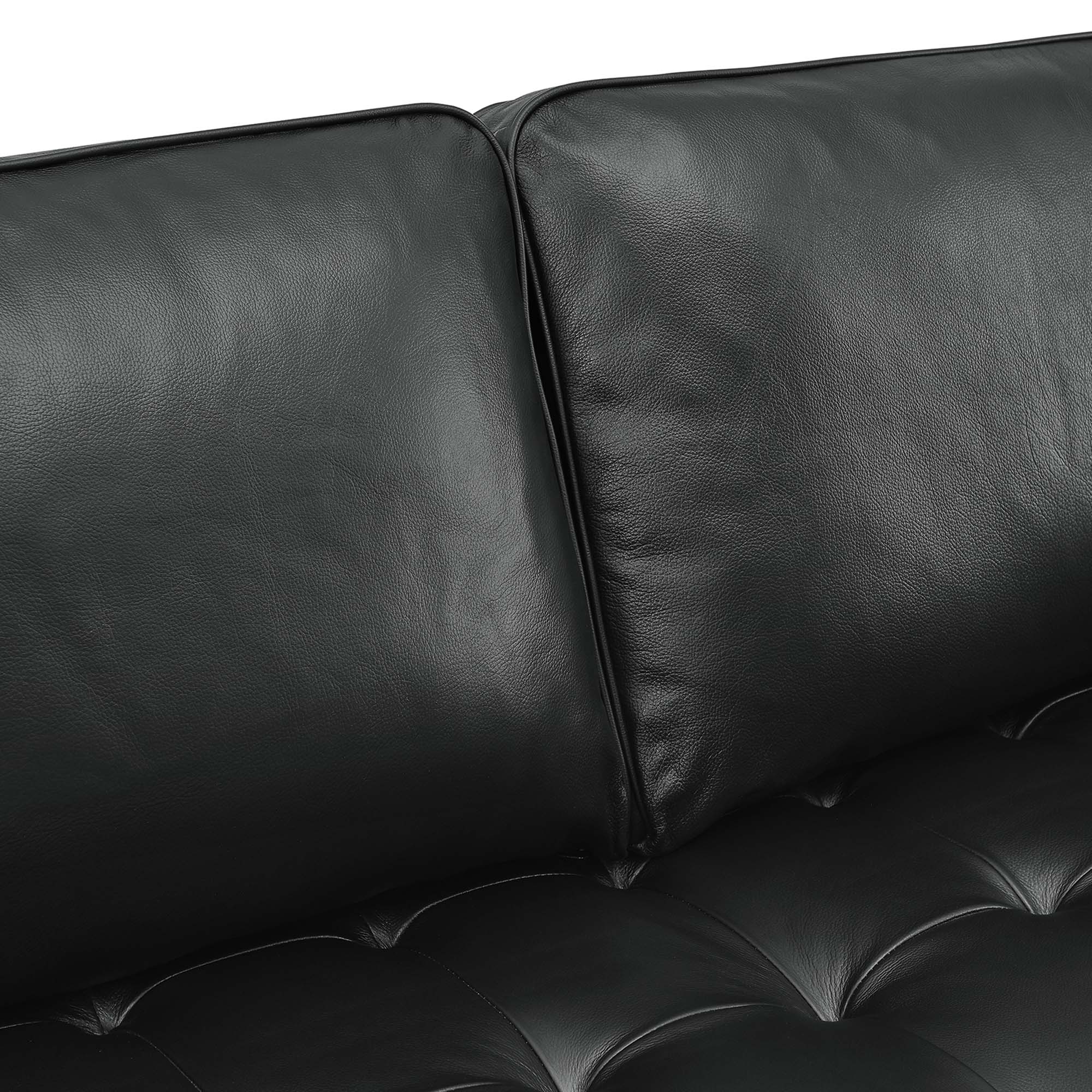 Valour 98" Leather Sectional Sofa by Modway