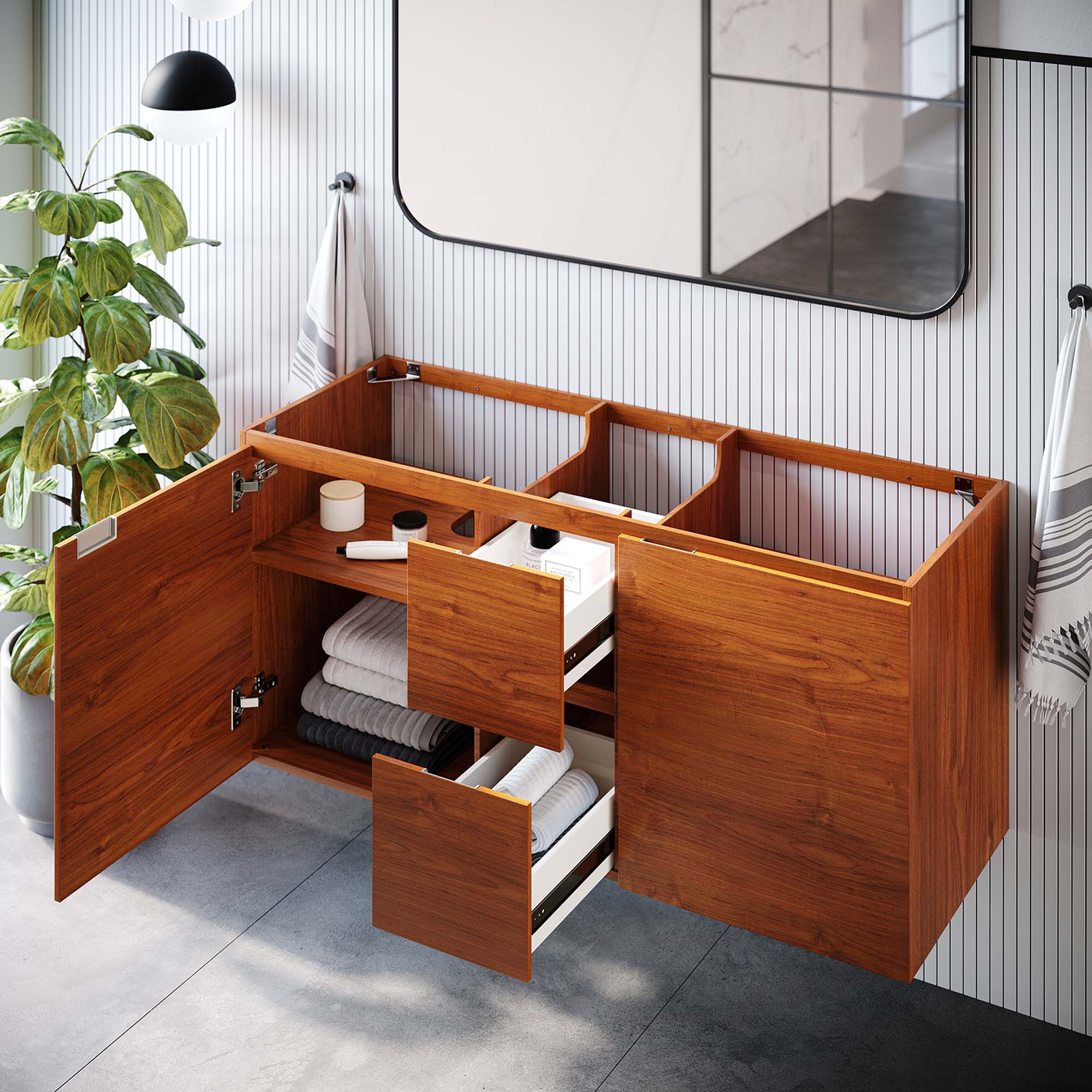 Scenic Wall-Mount Bathroom Cabinet Basin Not Included by Modway