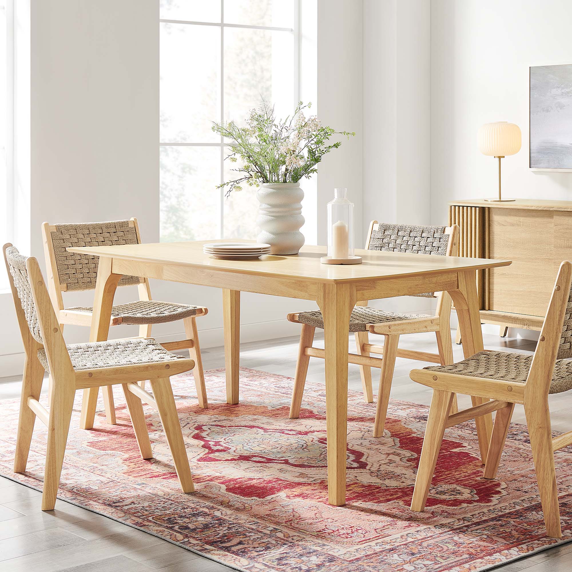 Juxtapose 63” Rectangle Dining Table by Modway