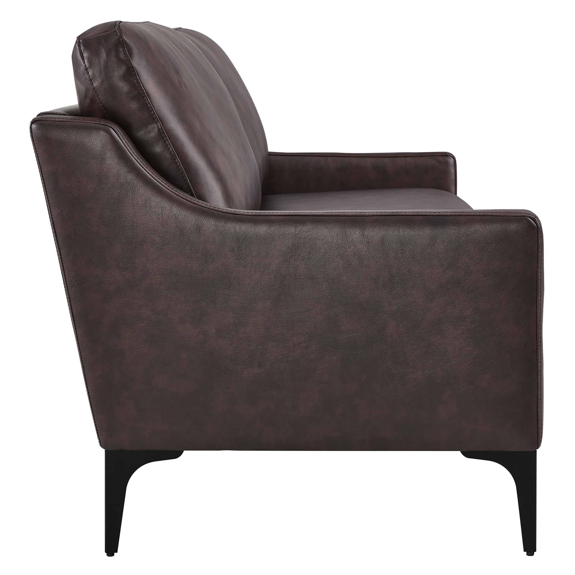 Corland Leather Sofa by Modway