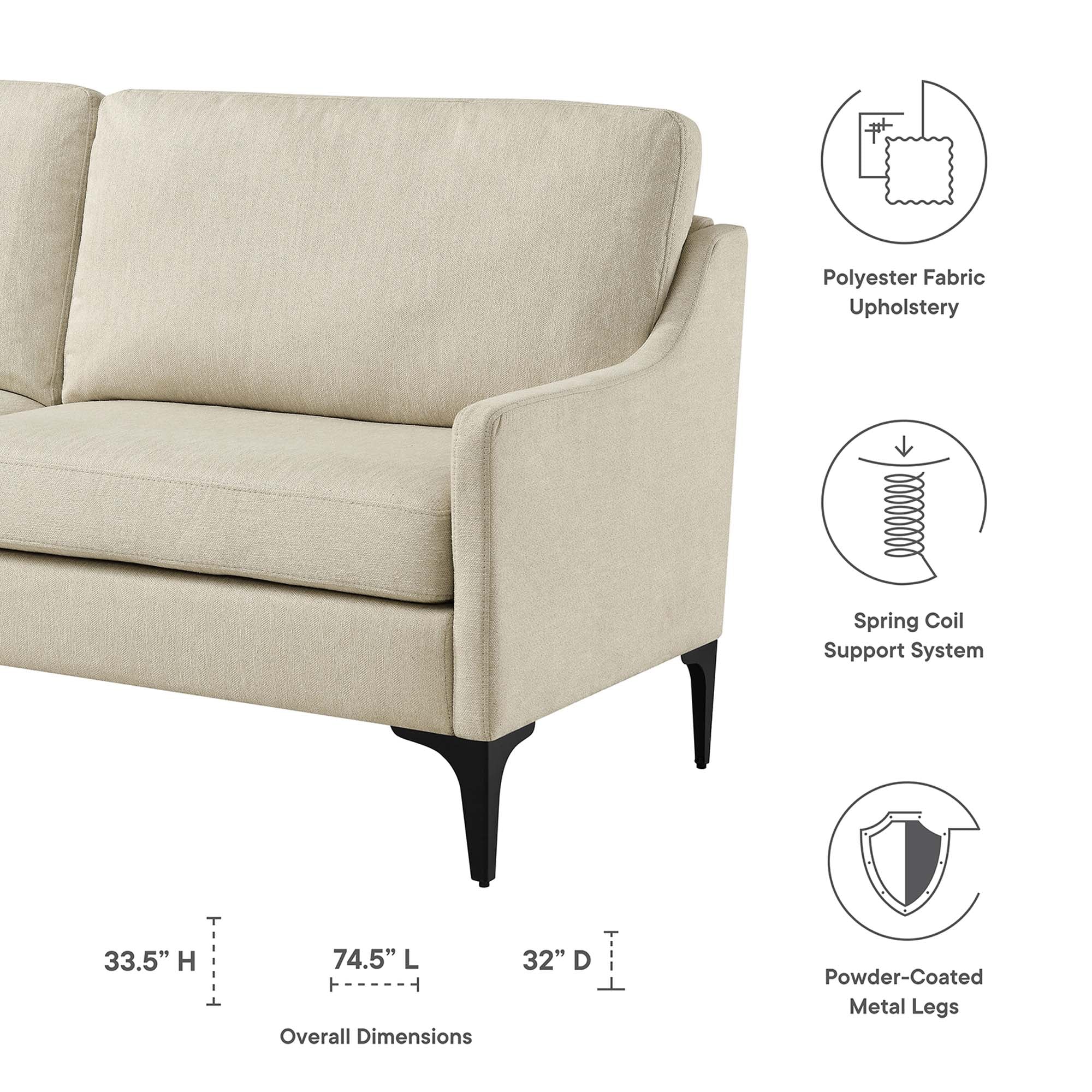 Corland Upholstered Fabric Sofa by Modway