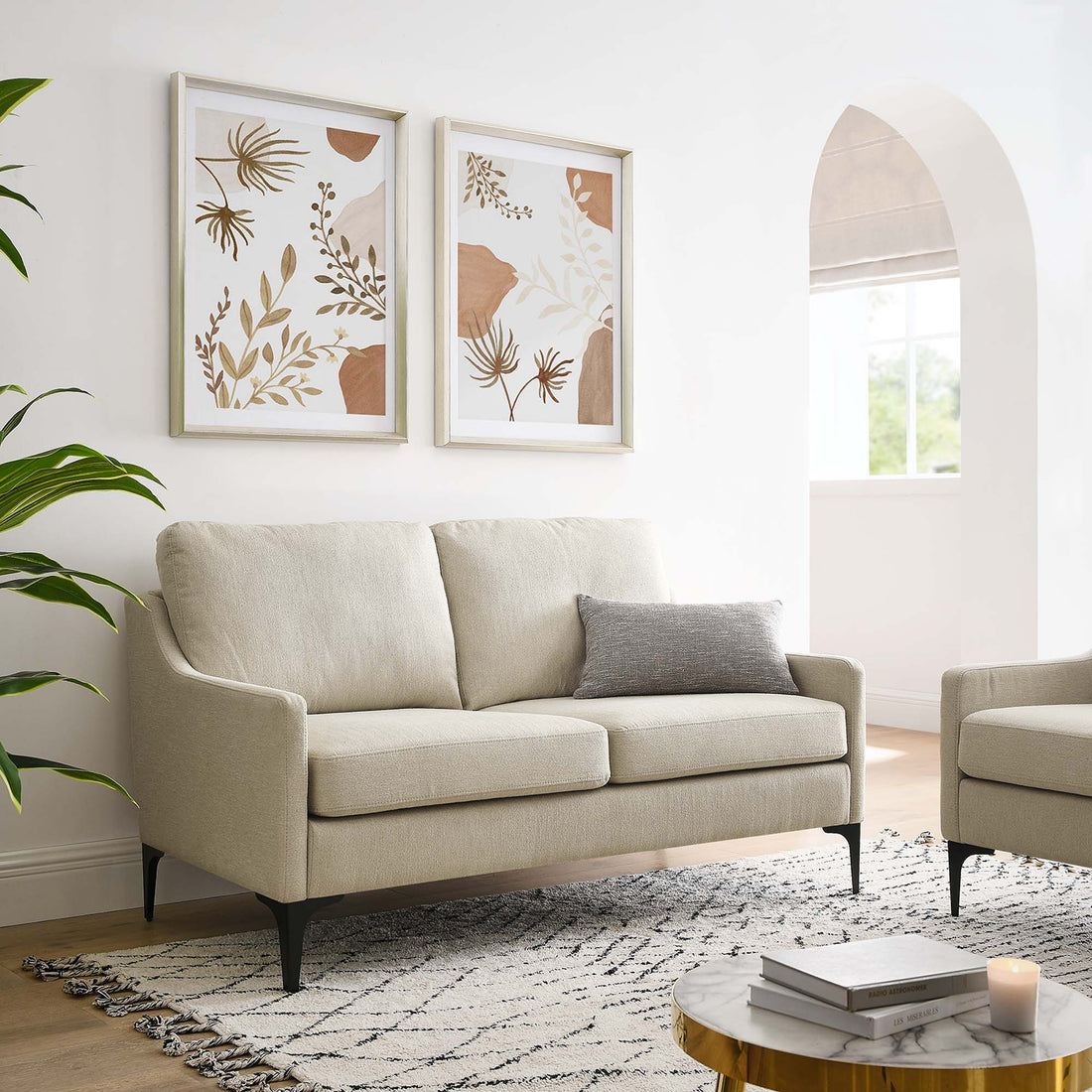 Corland Upholstered Fabric Loveseat by Modway
