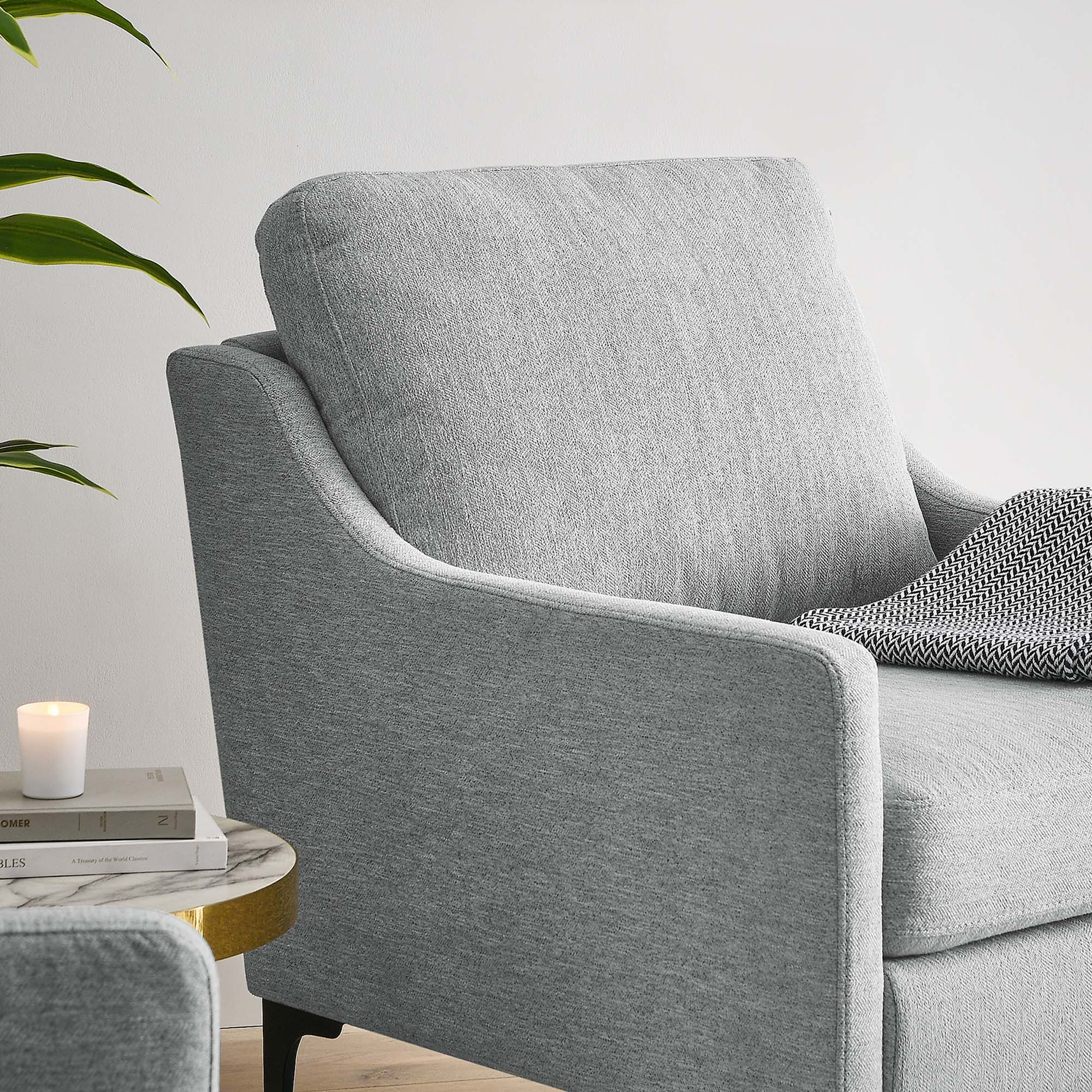 Corland Upholstered Fabric Armchair by Modway