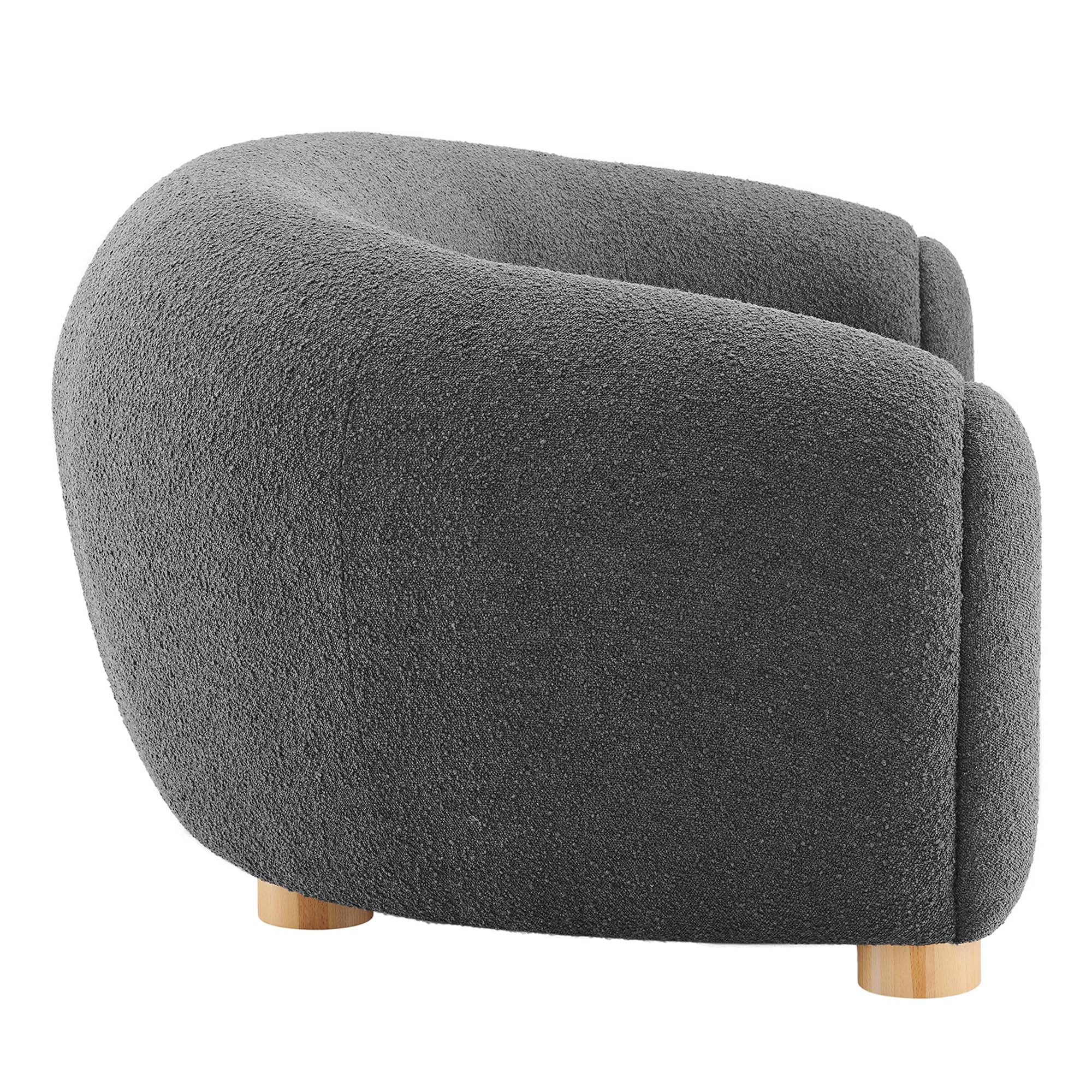 Abundant Boucle Upholstered Fabric Sofa by Modway