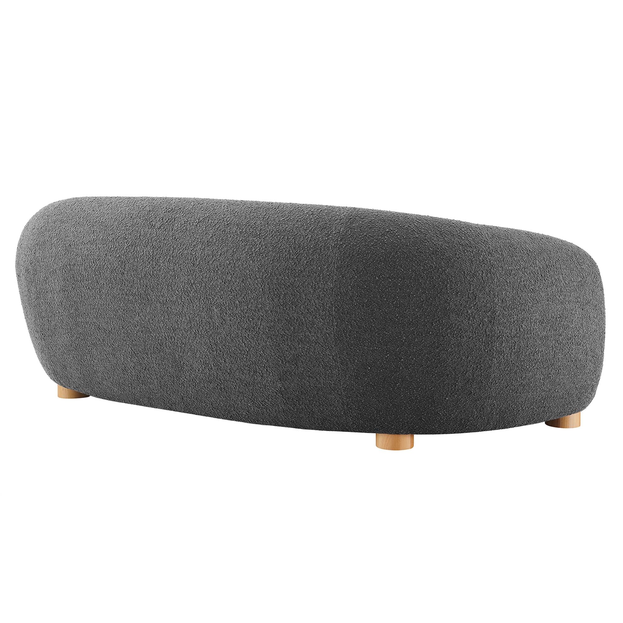 Abundant Boucle Upholstered Fabric Sofa by Modway