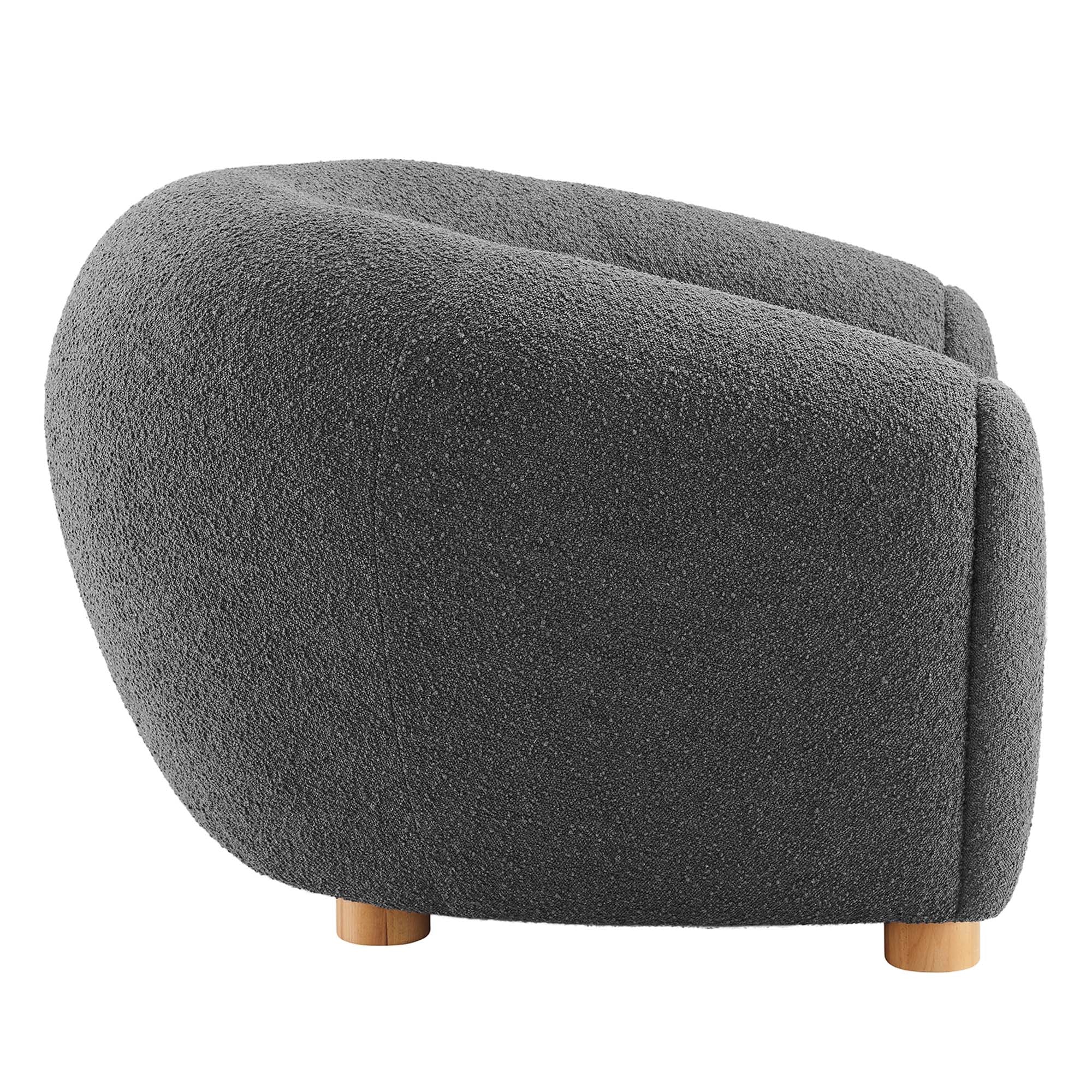 Abundant Boucle Upholstered Fabric Armchair by Modway