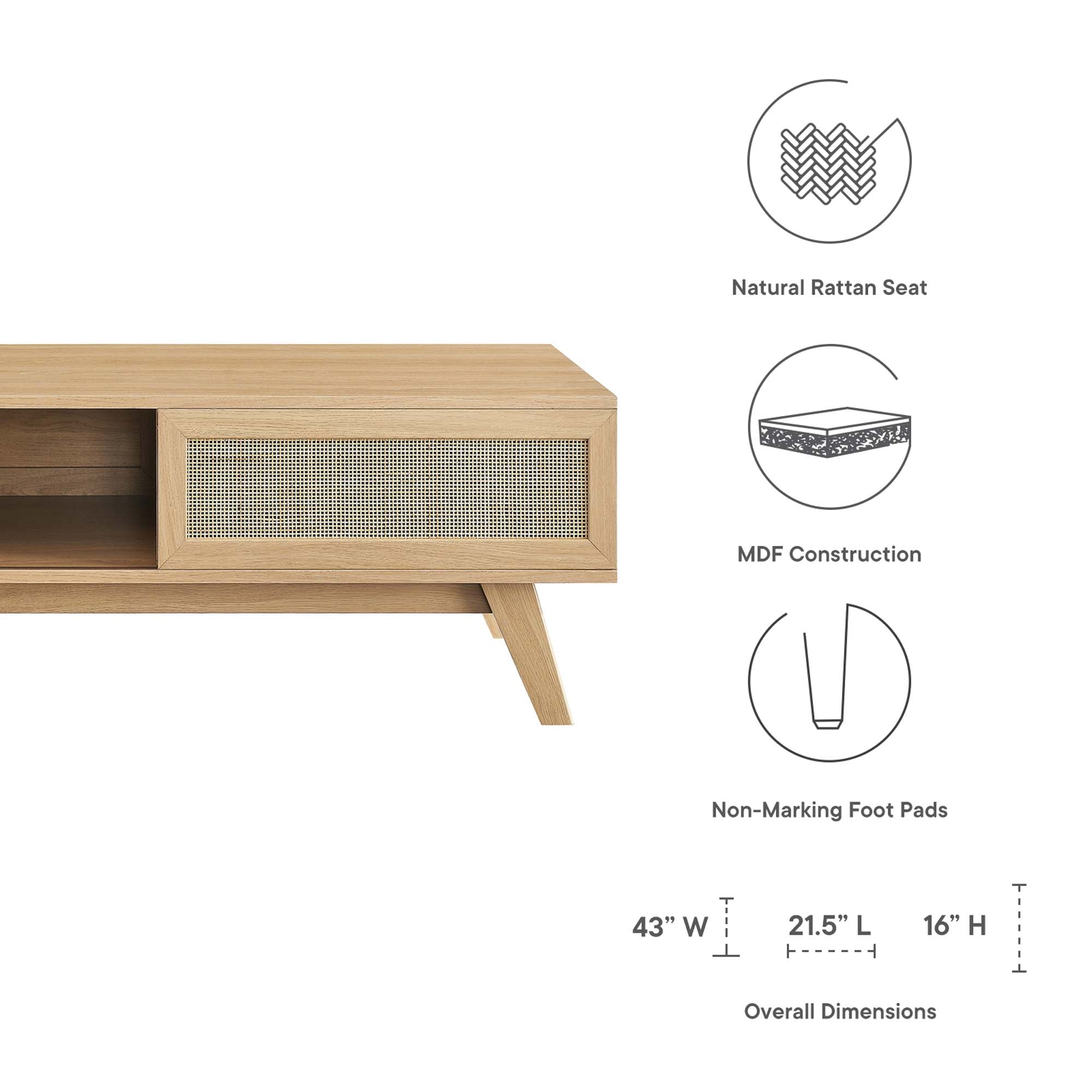 Soma Coffee Table by Modway