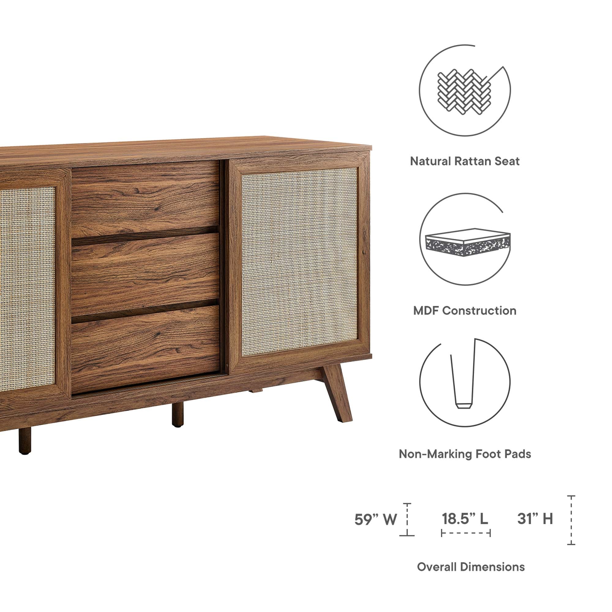 Soma 59" Sideboard by Modway