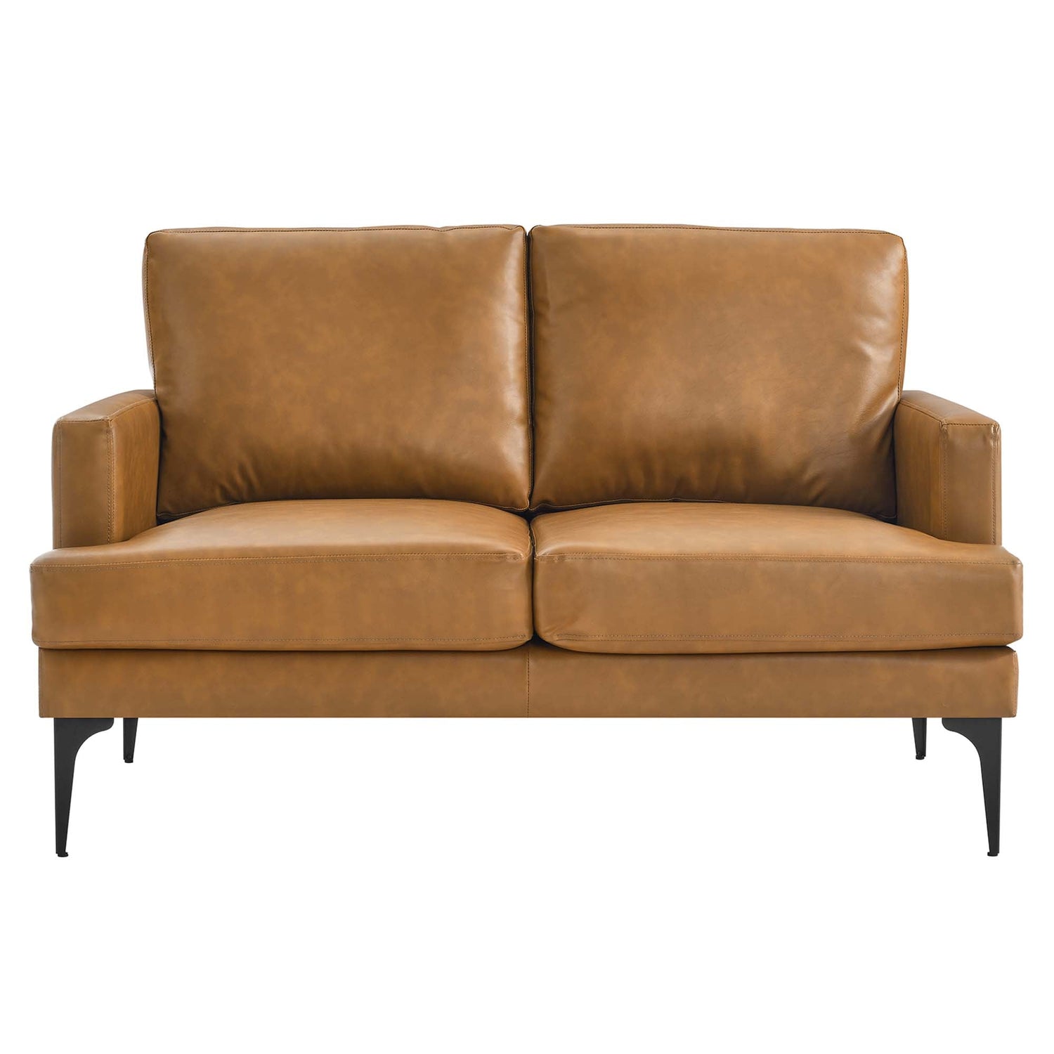 Evermore Vegan Leather Loveseat by Modway