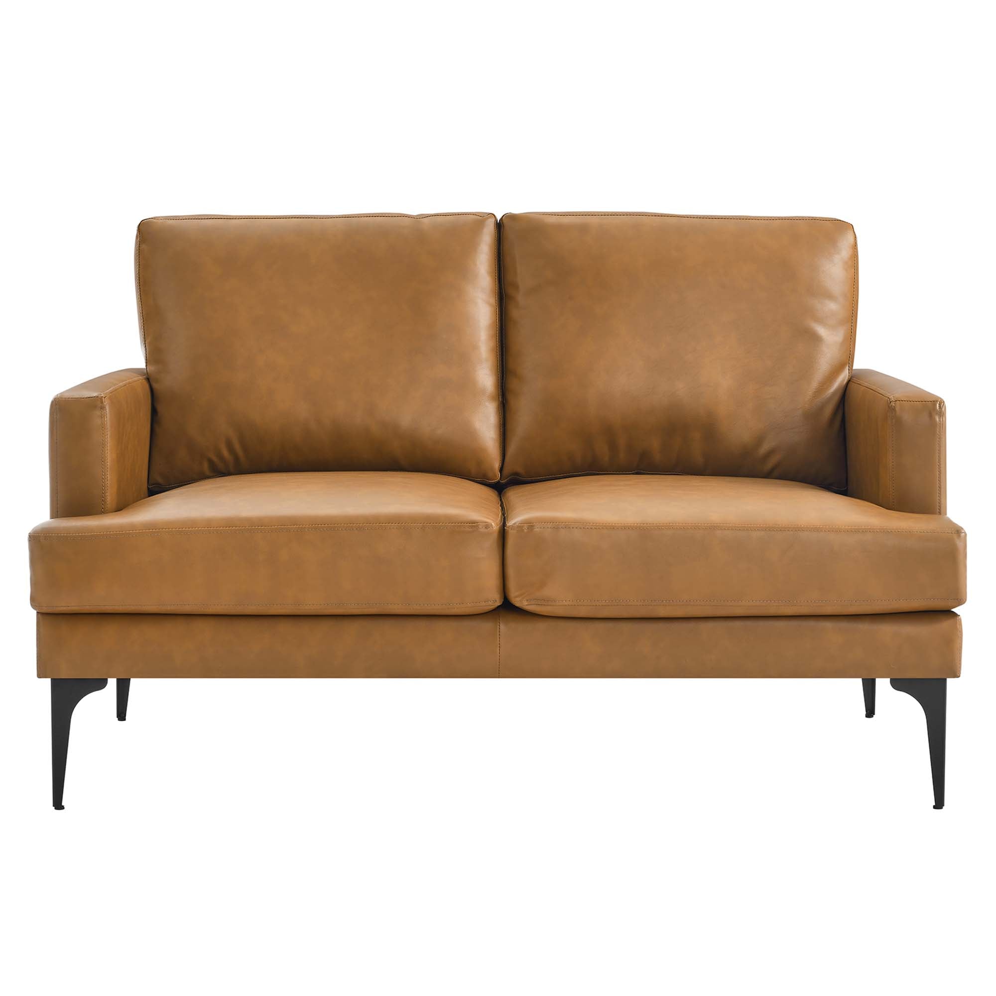 Evermore Vegan Leather Loveseat by Modway