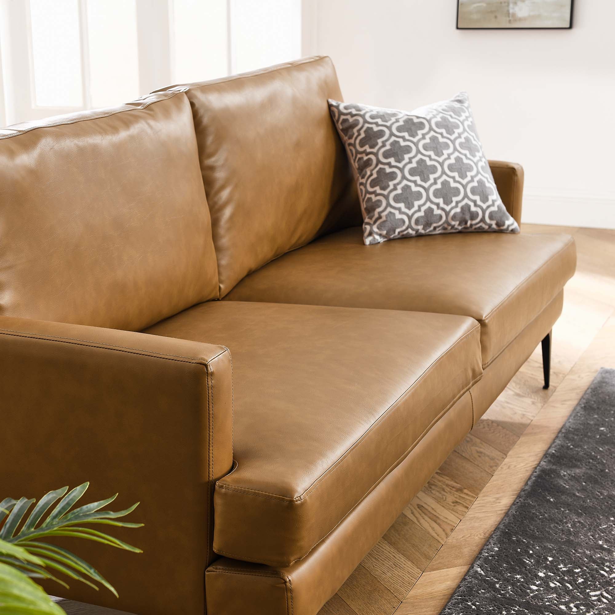 Evermore Vegan Leather Sofa by Modway