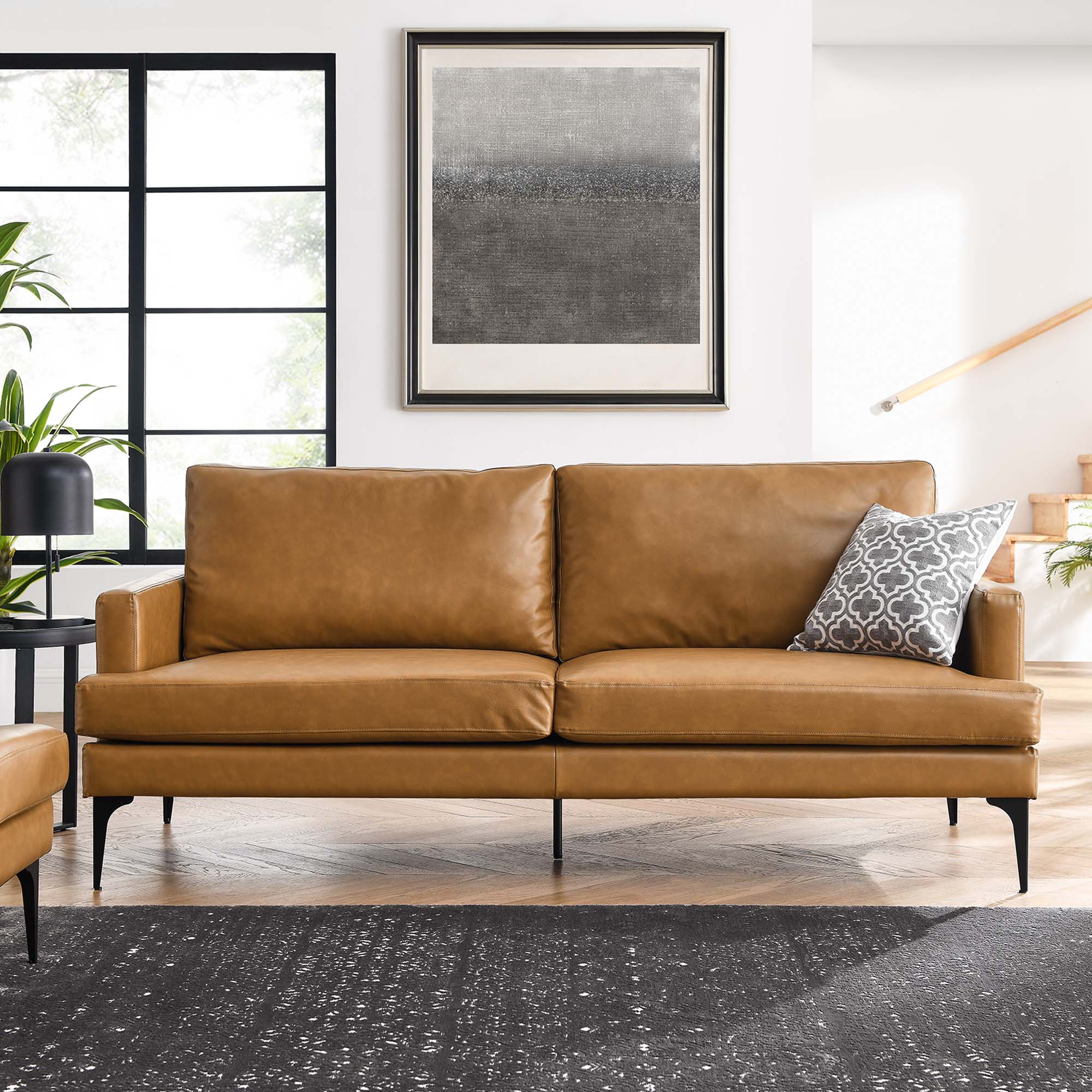 Evermore Vegan Leather Sofa by Modway