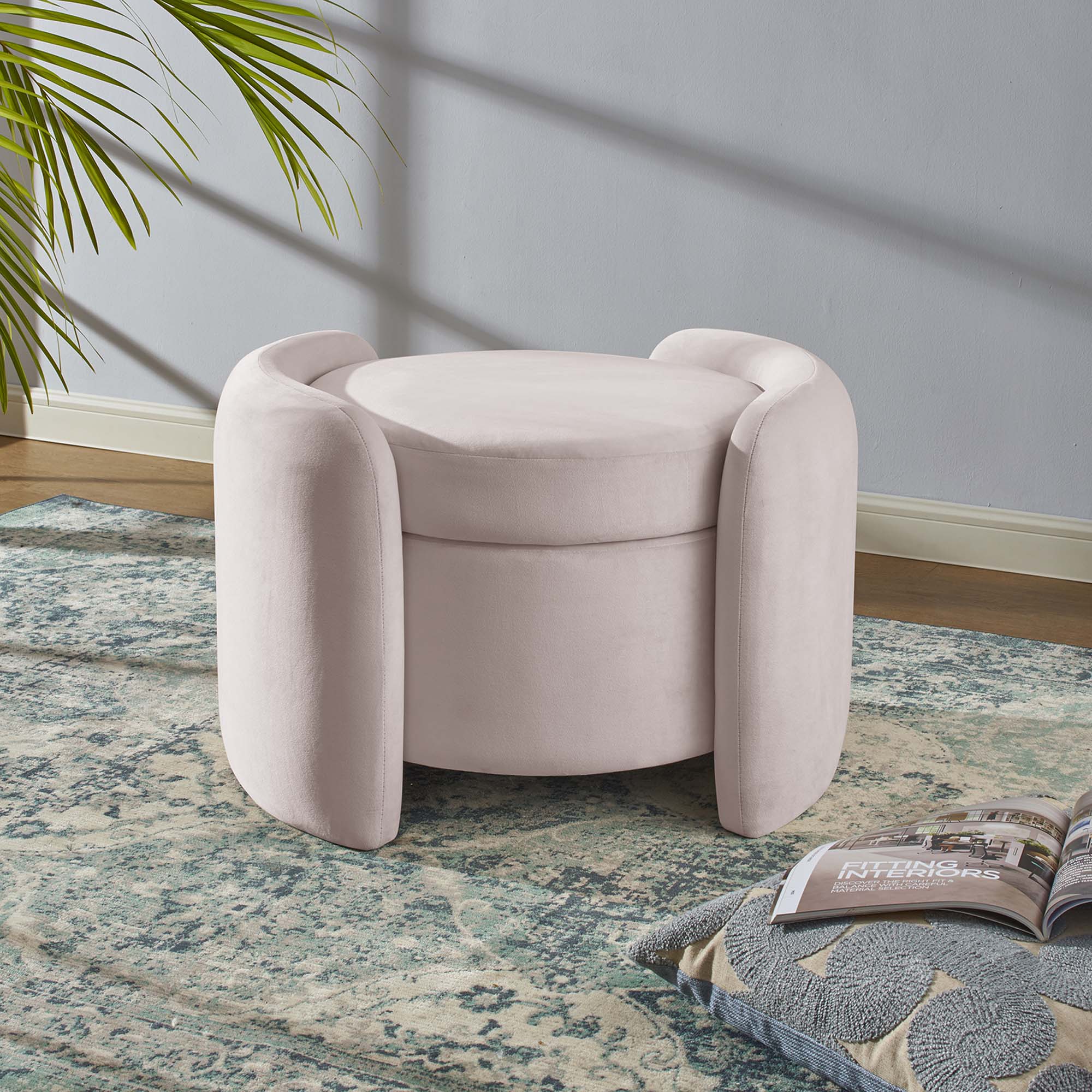 Nebula Upholstered Performance Velvet Ottoman by Modway