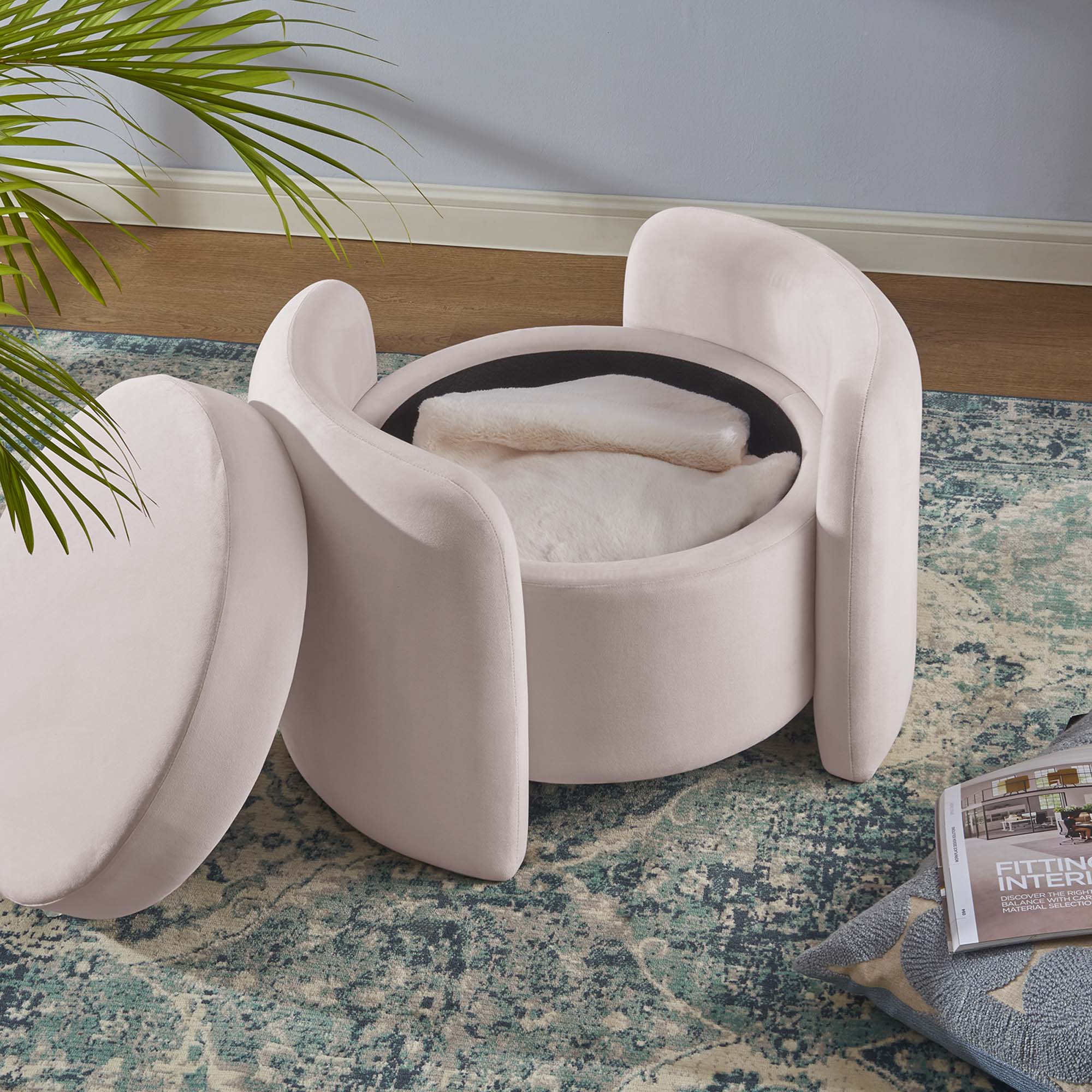 Nebula Upholstered Performance Velvet Ottoman by Modway