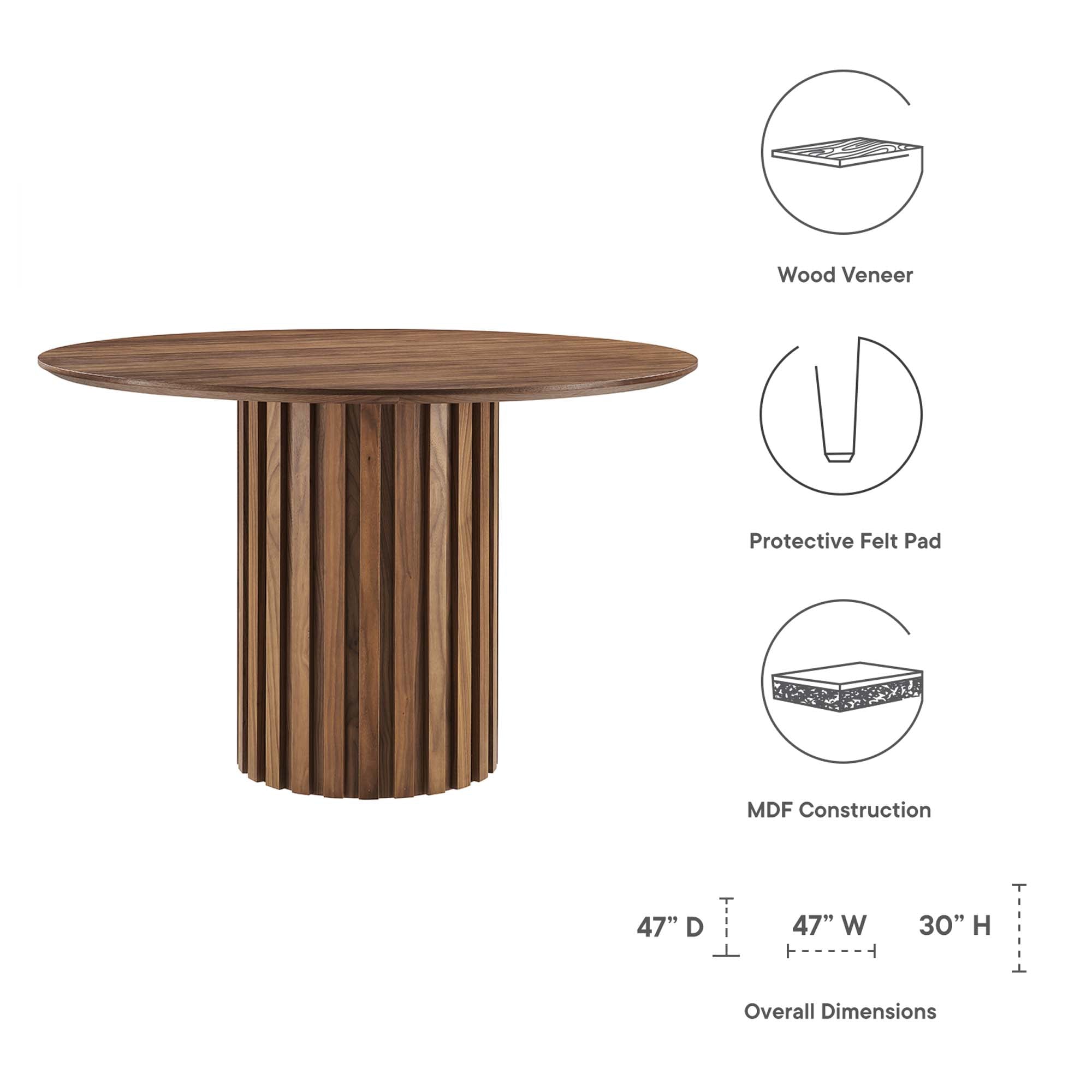 Senja 47" Round Dining Table by Modway