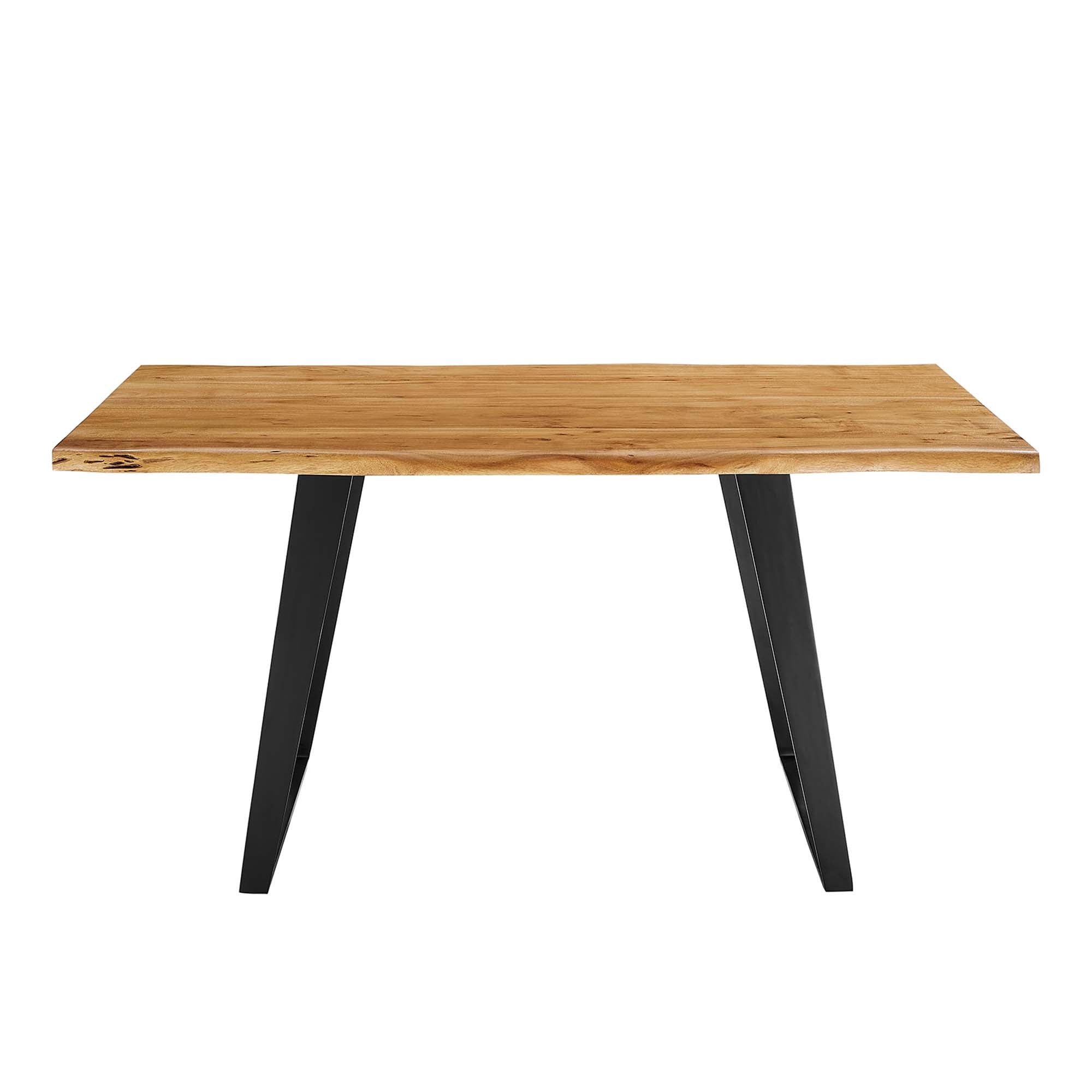 Viggo 60" Live Edge Acacia Wood Acacia Wood Dining Table by Modway