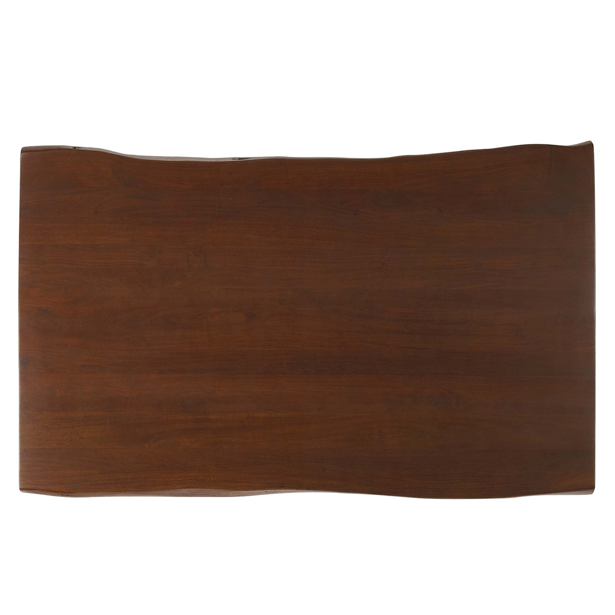 Viggo 60" Live Edge Acacia Wood Acacia Wood Dining Table by Modway