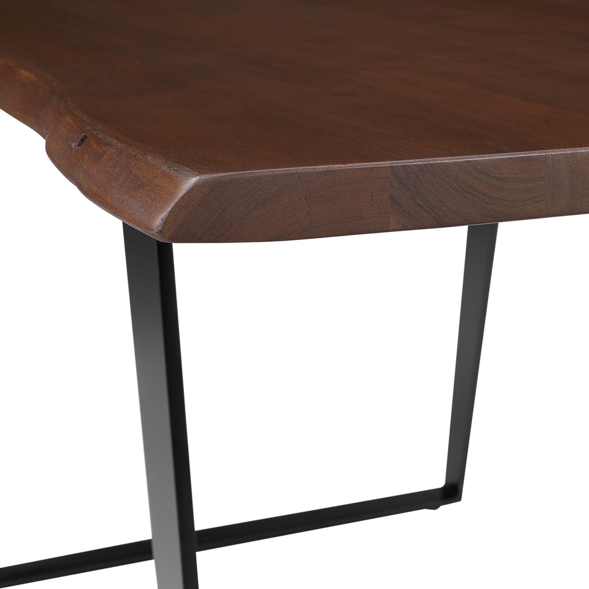 Viggo 60" Live Edge Acacia Wood Acacia Wood Dining Table by Modway