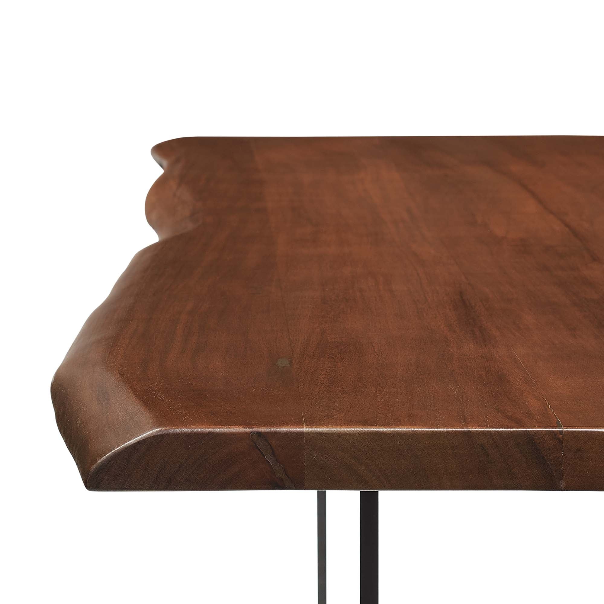 Viggo 60" Live Edge Acacia Wood Acacia Wood Dining Table by Modway