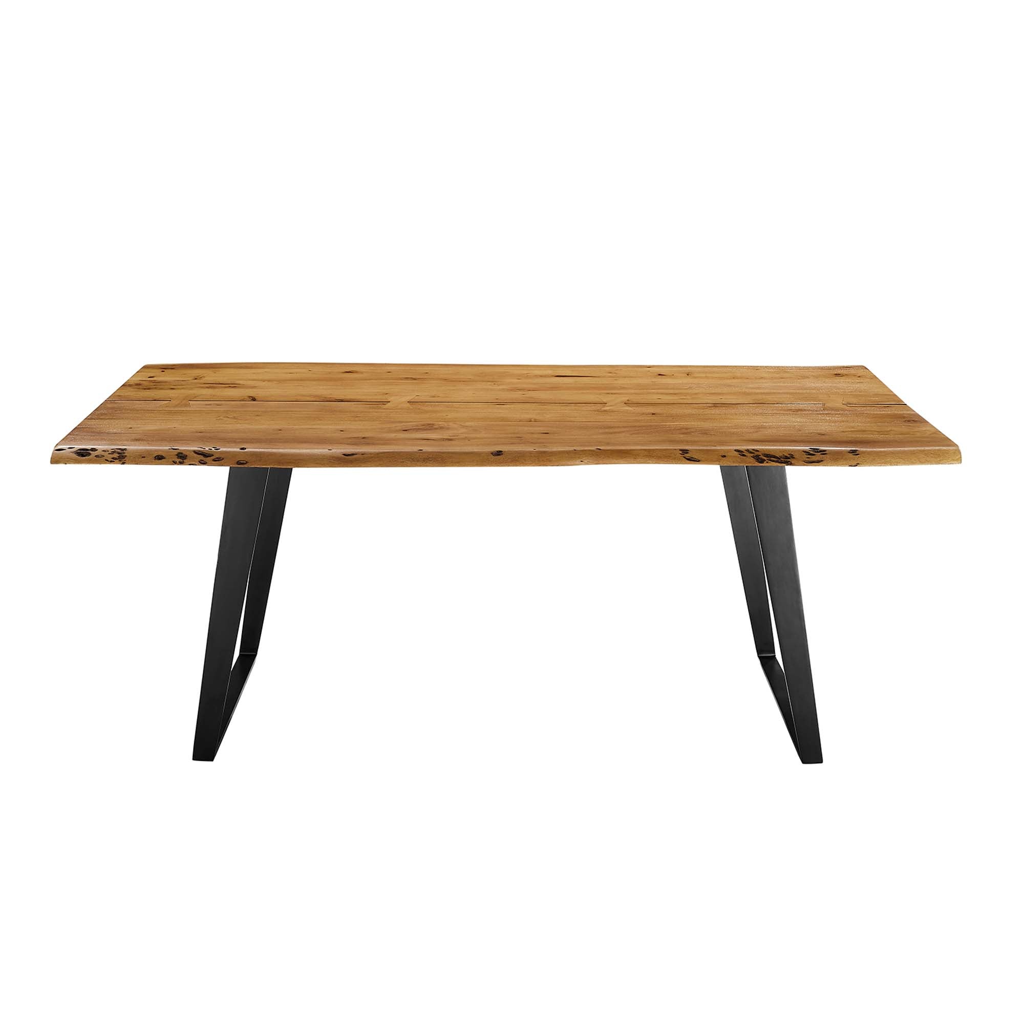 Viggo 74" Live Edge Acacia Wood Dining Table by Modway
