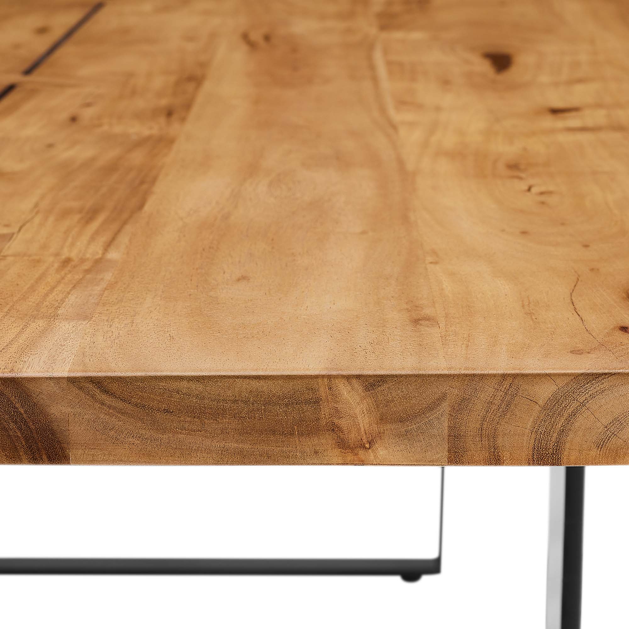 Viggo 74" Live Edge Acacia Wood Dining Table by Modway