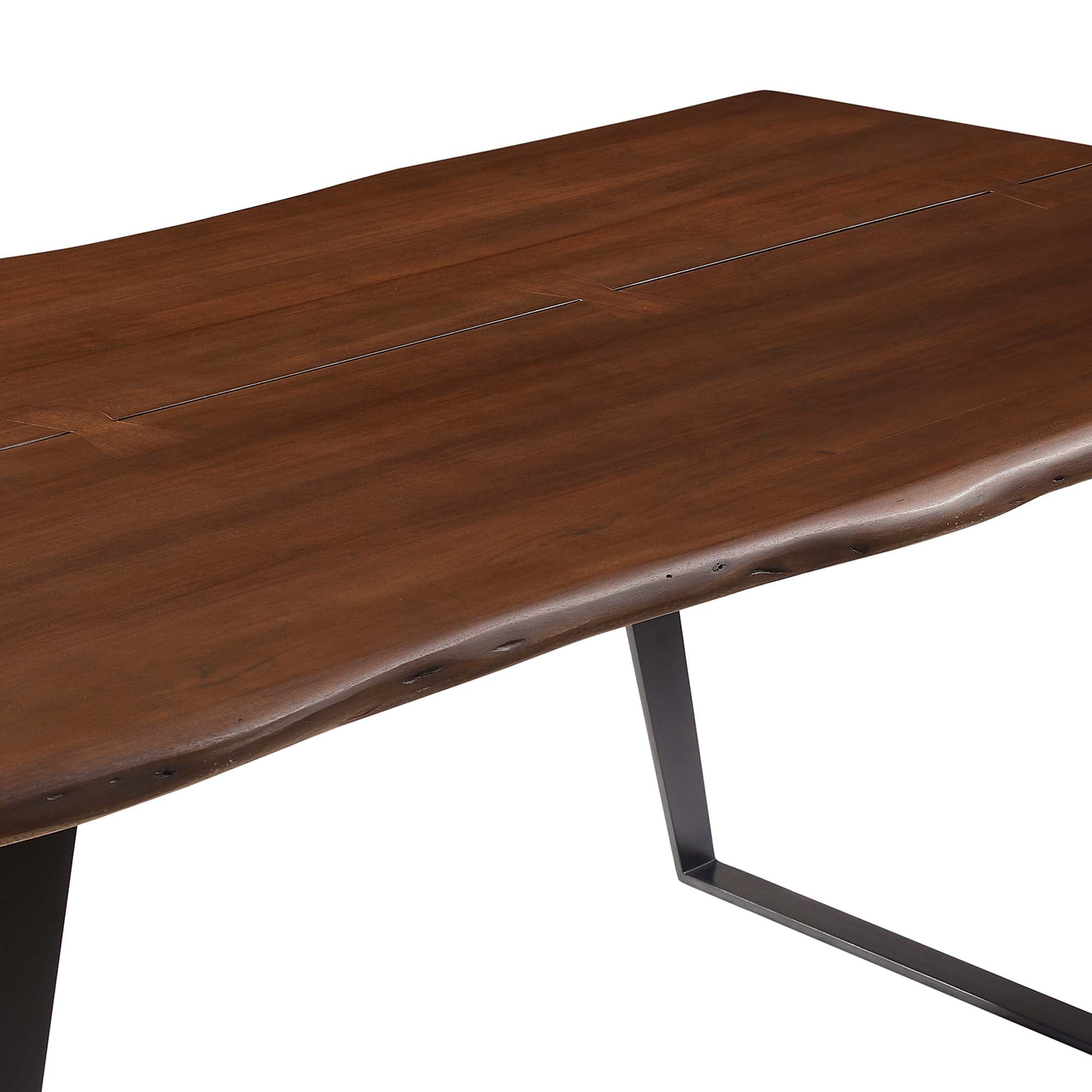 Viggo 74" Live Edge Acacia Wood Dining Table by Modway