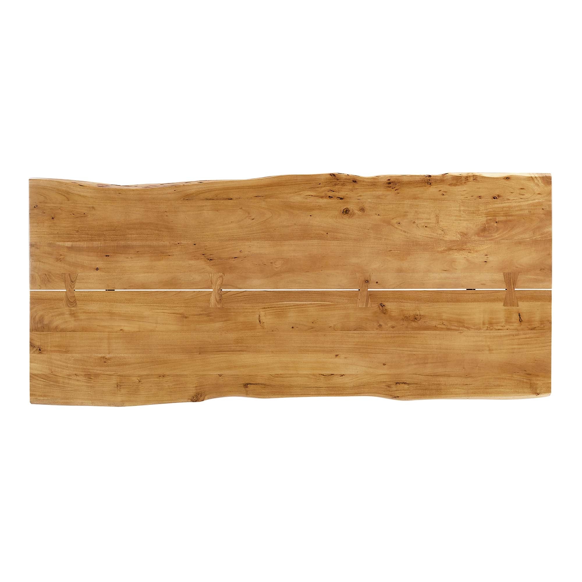 Viggo 96" Live Edge Acacia Wood Acacia Wood Dining Table by Modway