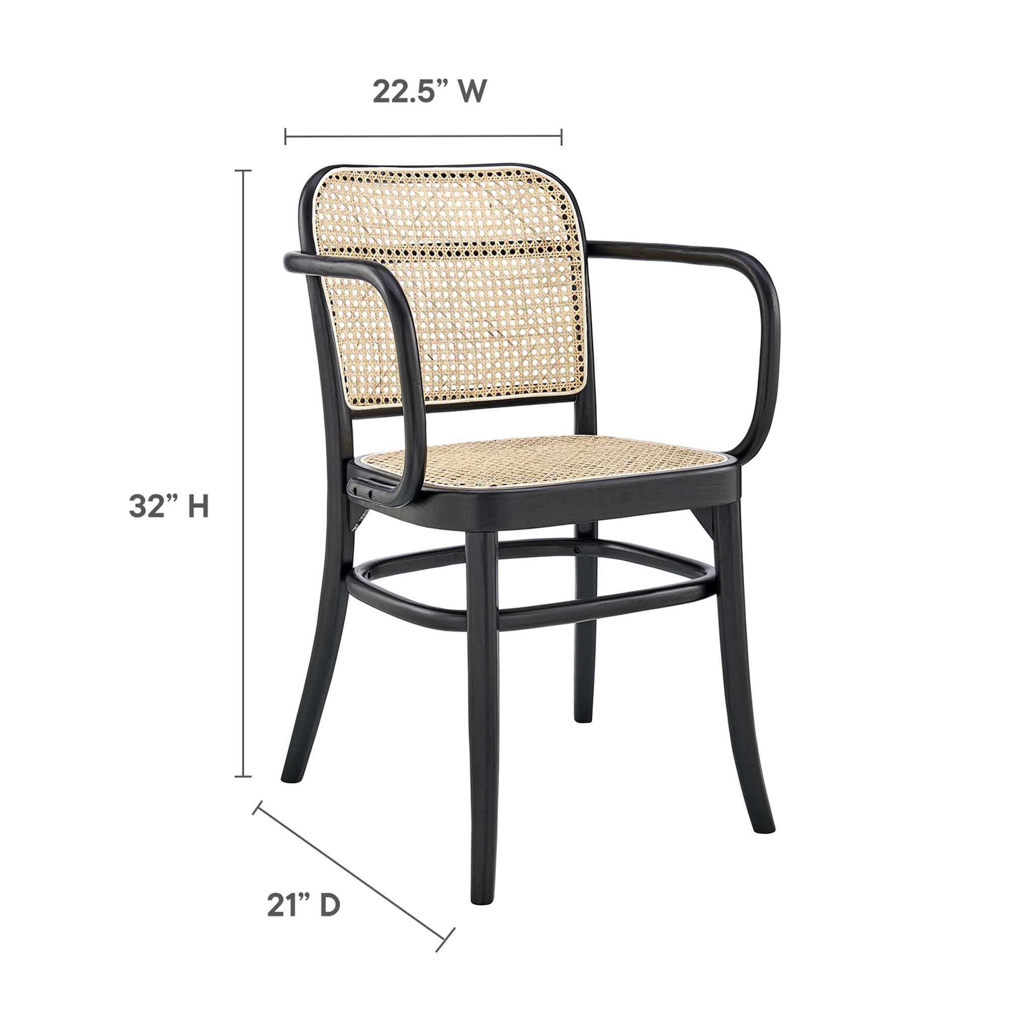 Winona Wood Dining Chair Set of 2 by Modway