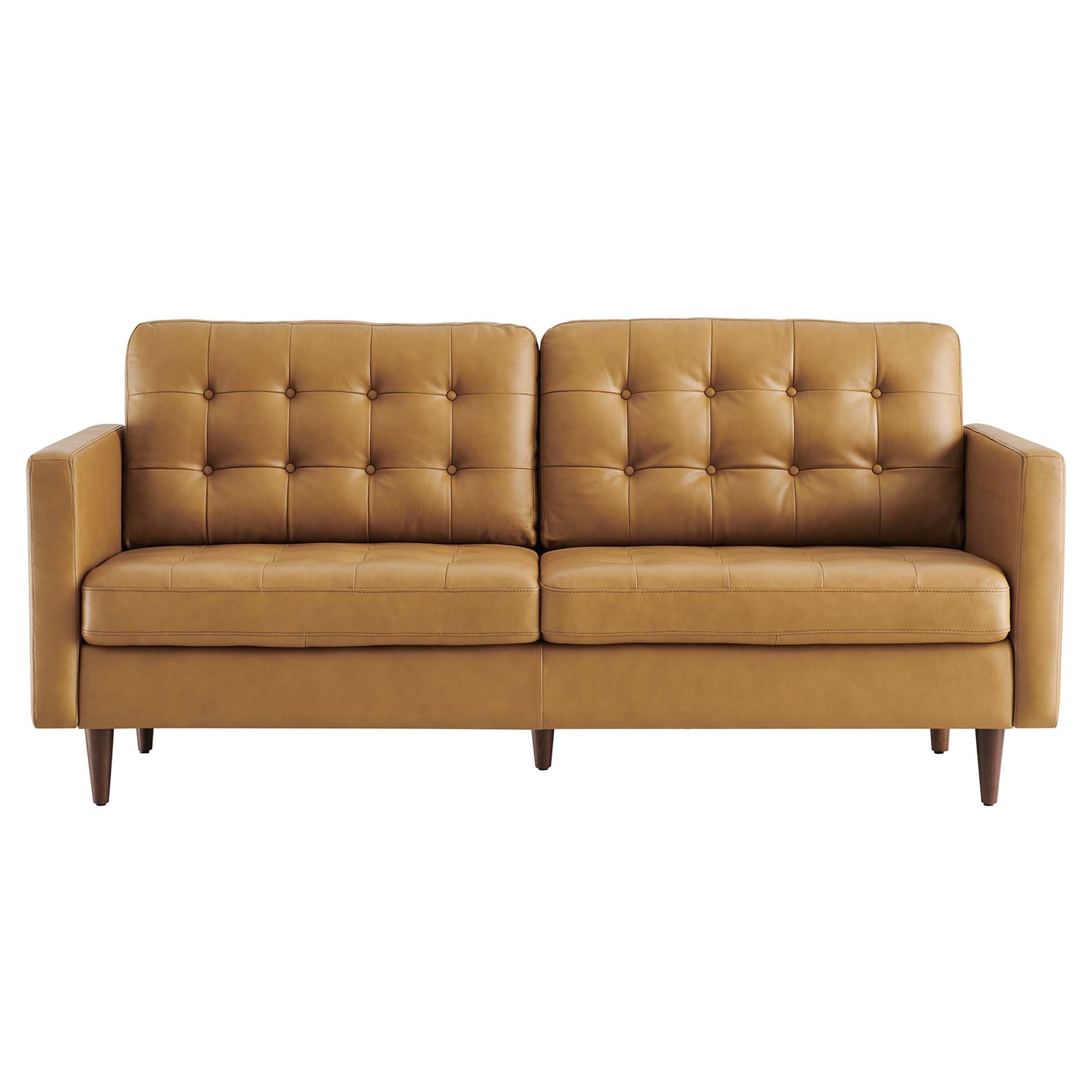 Exalt Tufted Leather Sofa by Modway