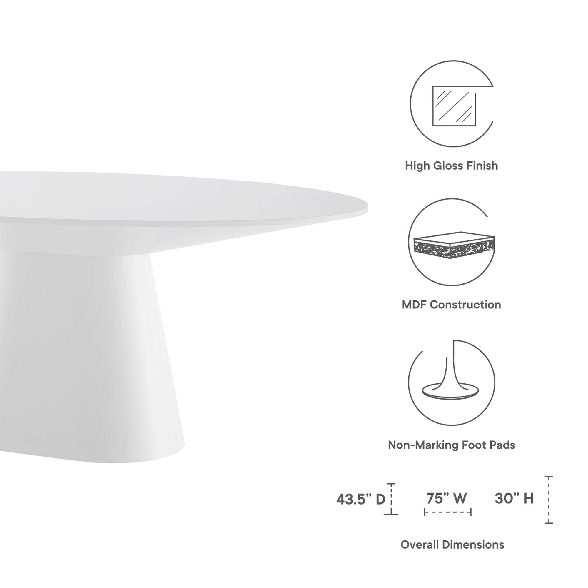 Provision 47" Round Dining Table by Modway