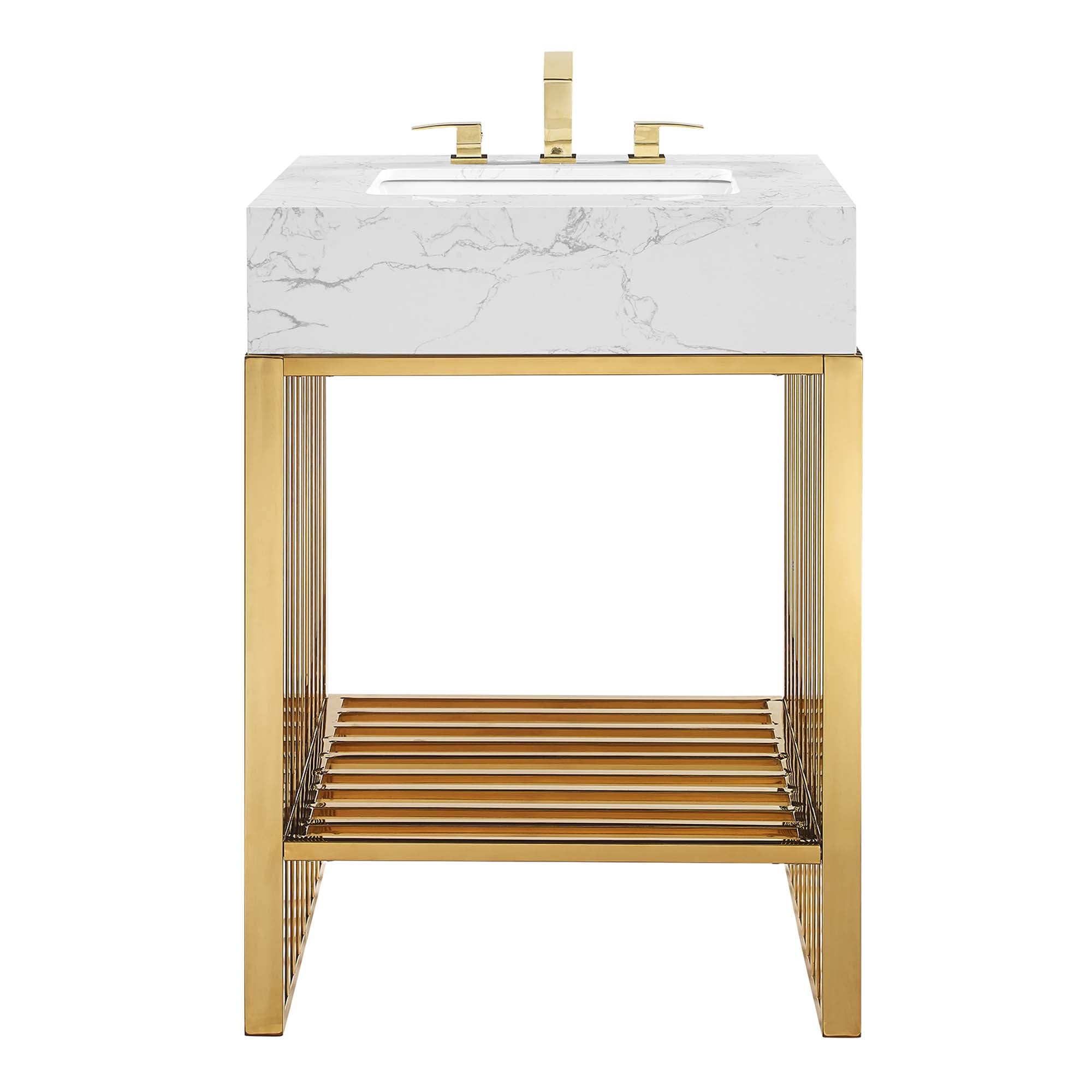 Gridiron Bathroom Vanity Basin Included by Modway