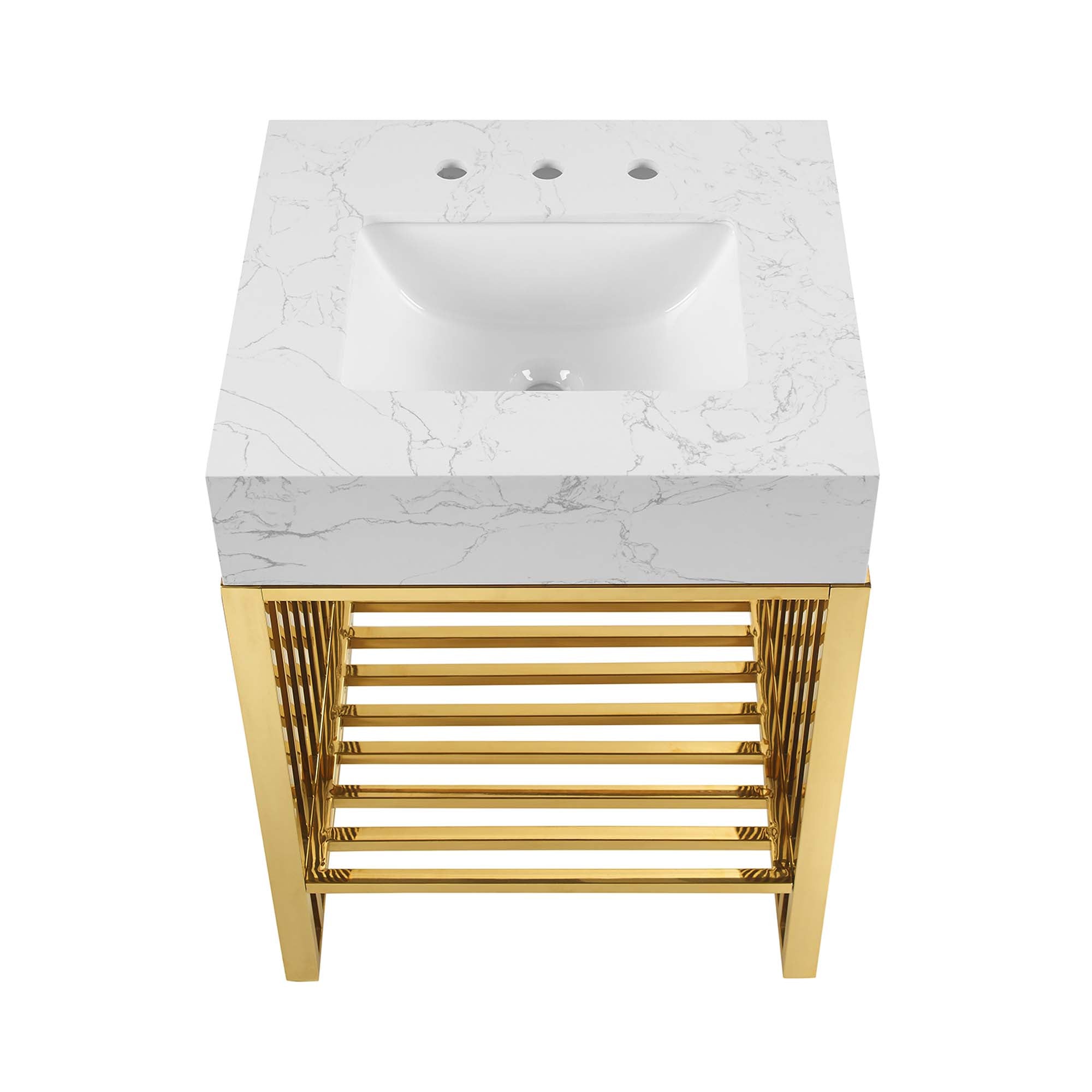 Gridiron Bathroom Vanity Basin Included by Modway