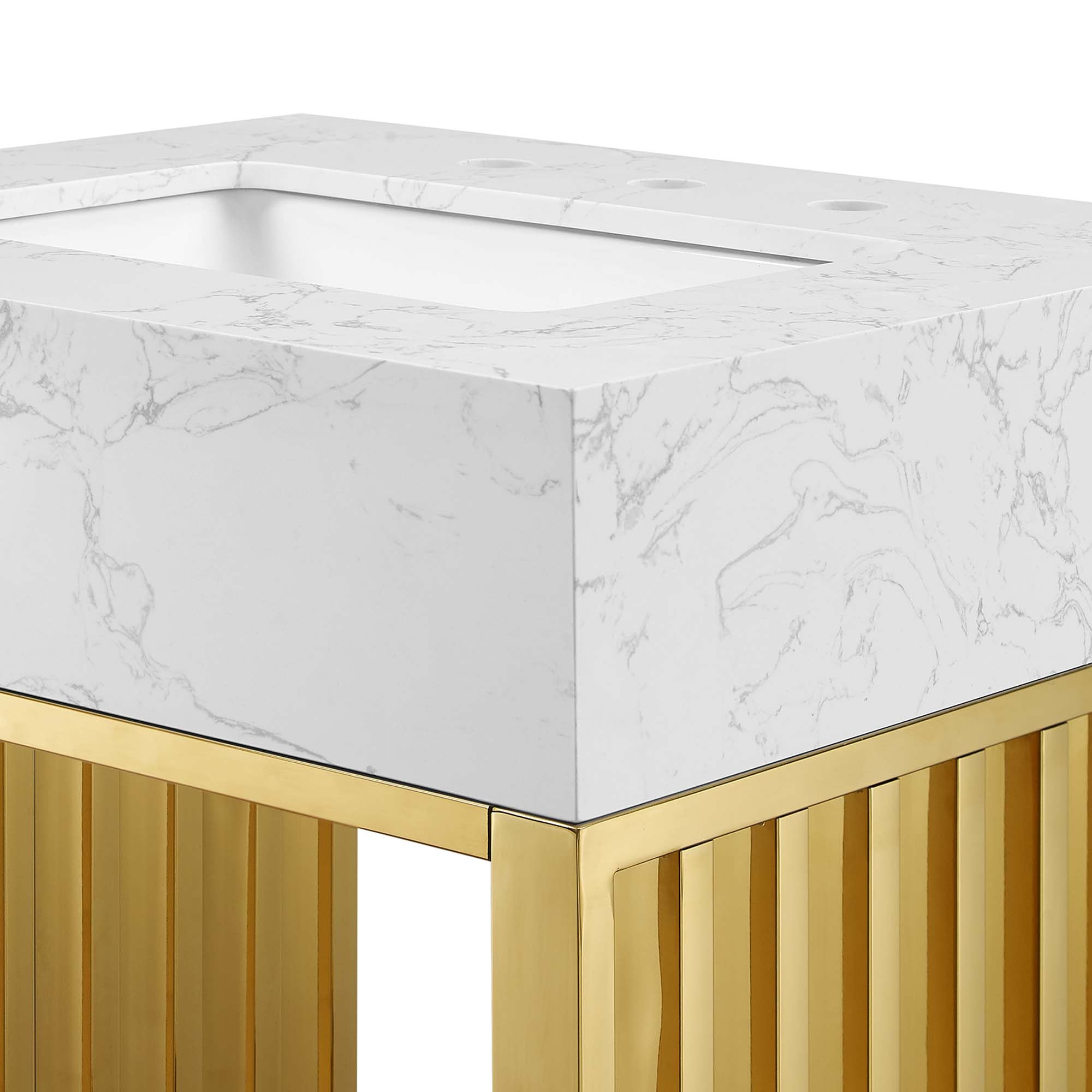 Gridiron Bathroom Vanity Basin Included by Modway