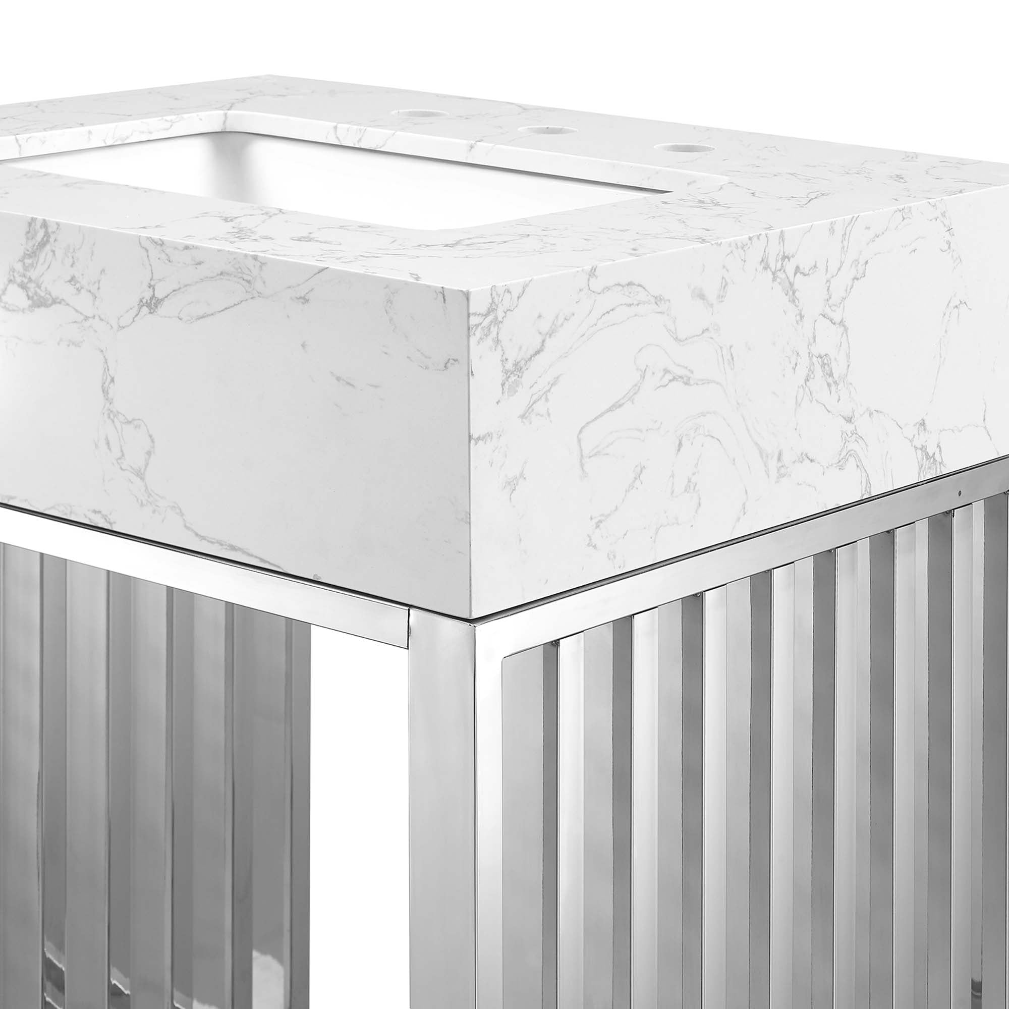 Gridiron Bathroom Vanity Basin Included by Modway