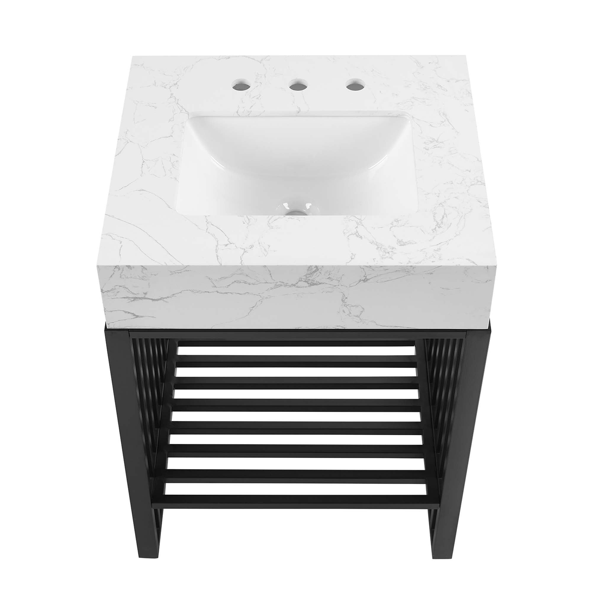 Gridiron Bathroom Vanity Basin Included by Modway