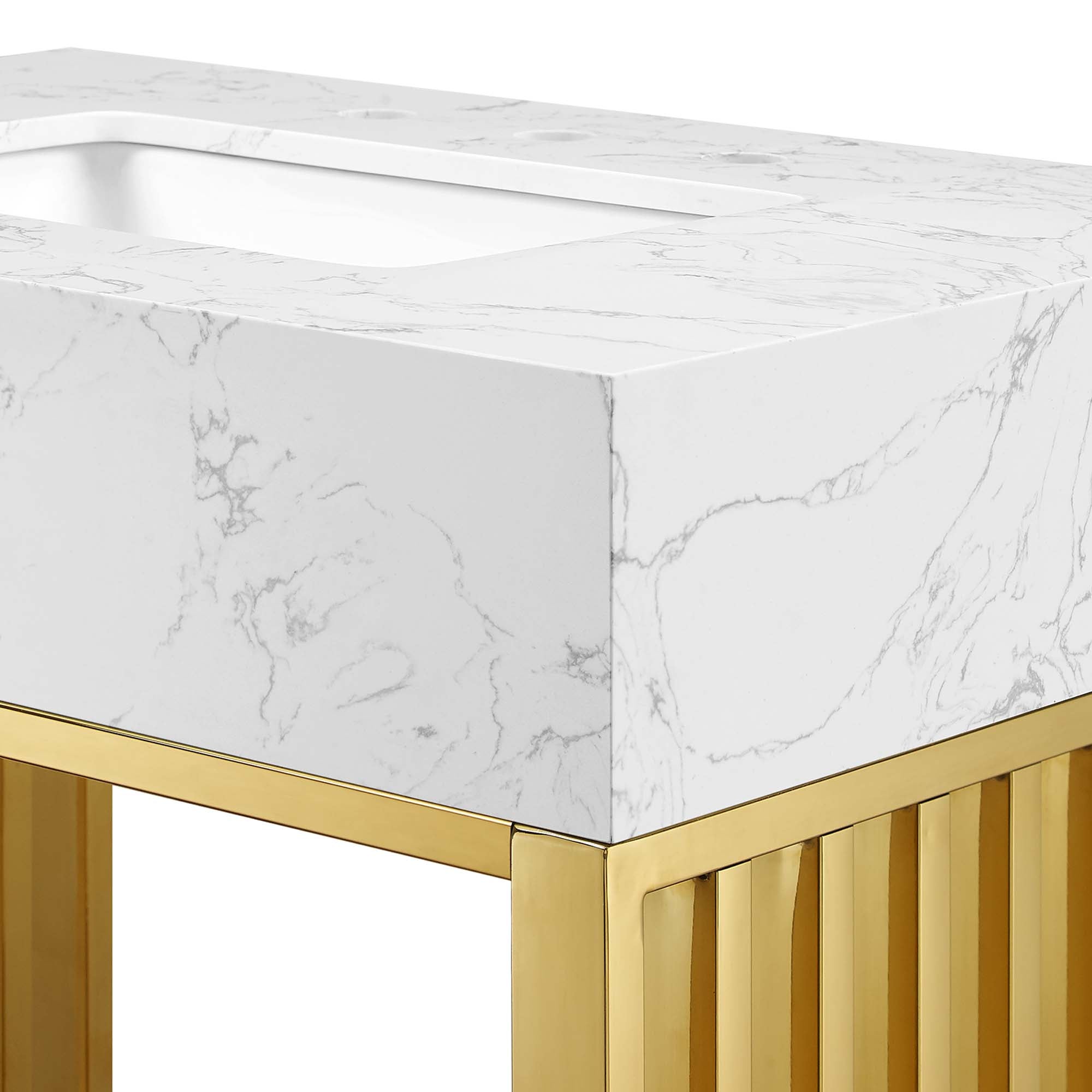 Gridiron Bathroom Vanity Basin Included by Modway