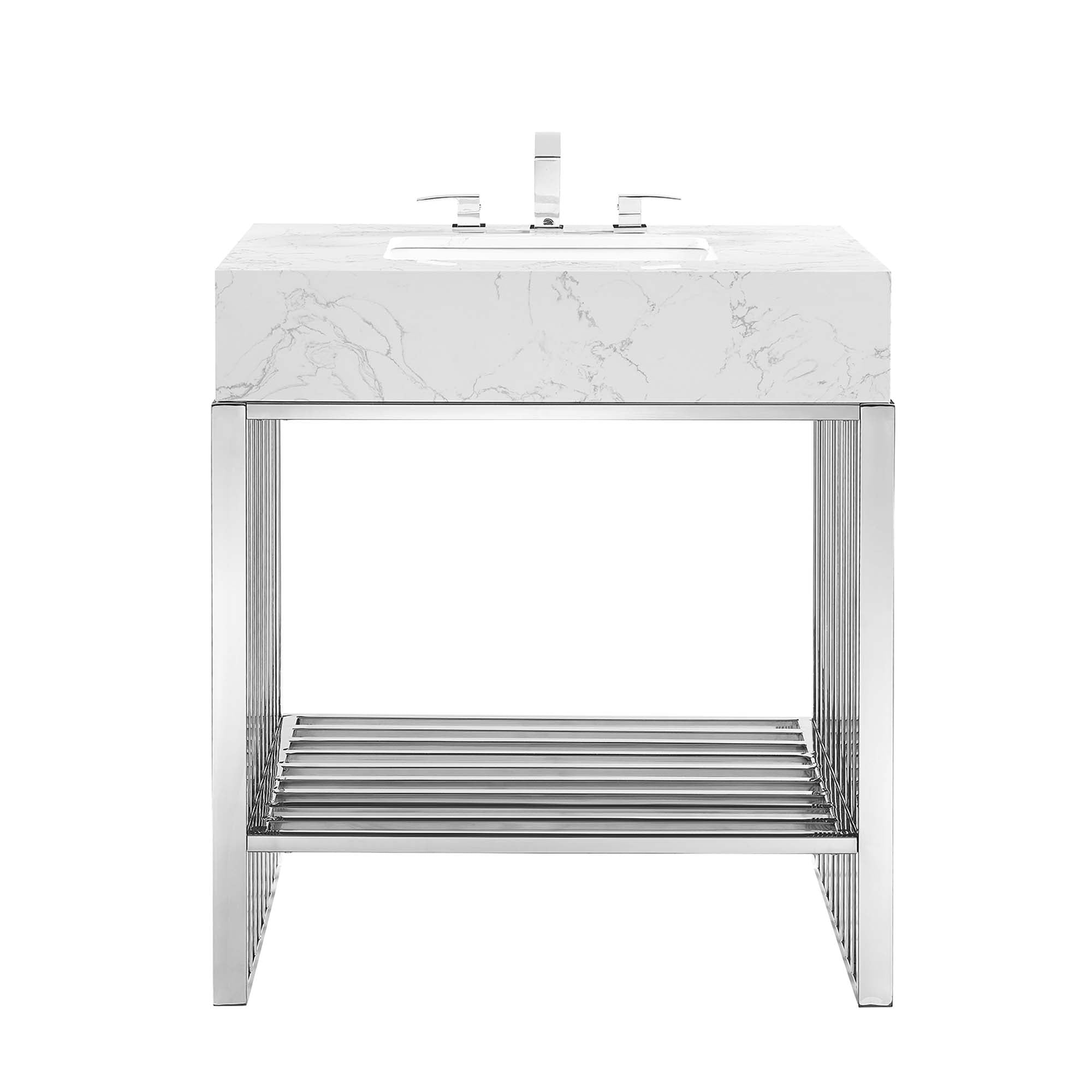 Gridiron Bathroom Vanity Basin Included by Modway