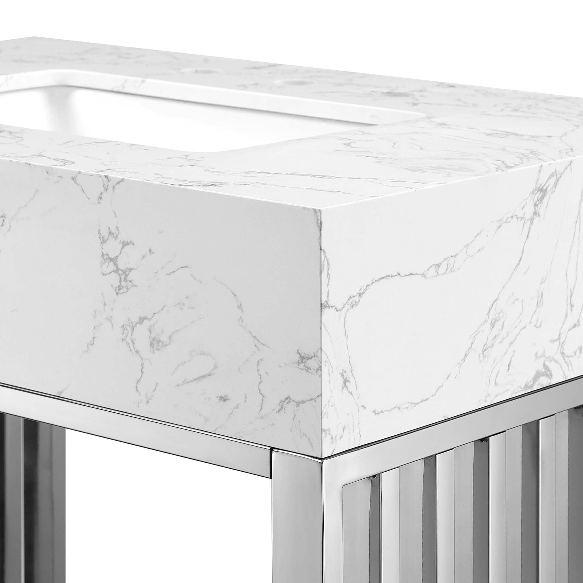 Gridiron Bathroom Vanity Basin Included by Modway