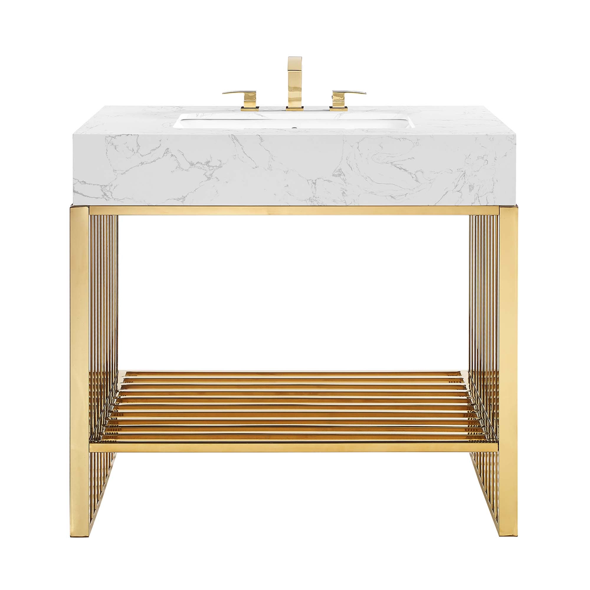 Gridiron Bathroom Vanity Basin Included by Modway