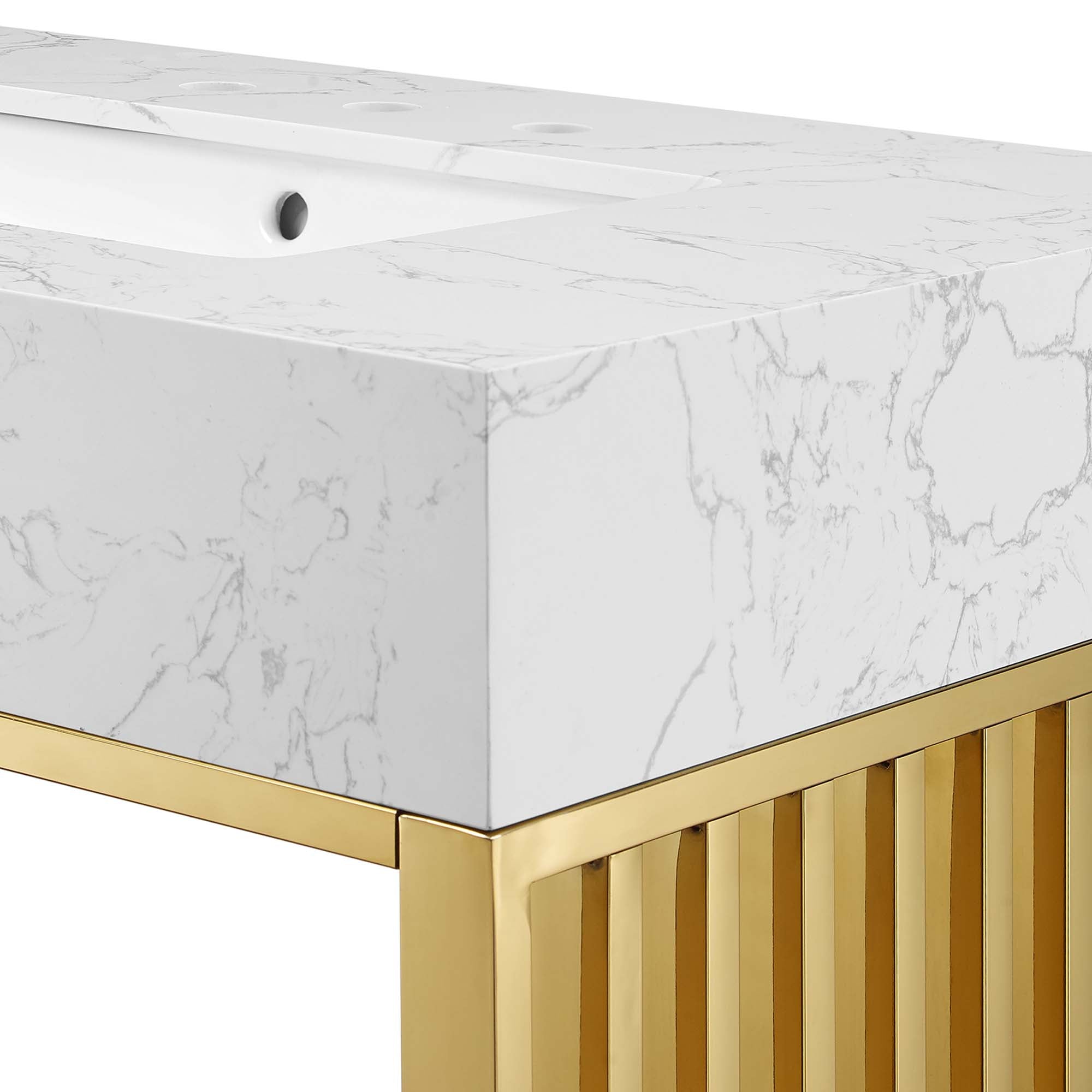 Gridiron Bathroom Vanity Basin Included by Modway