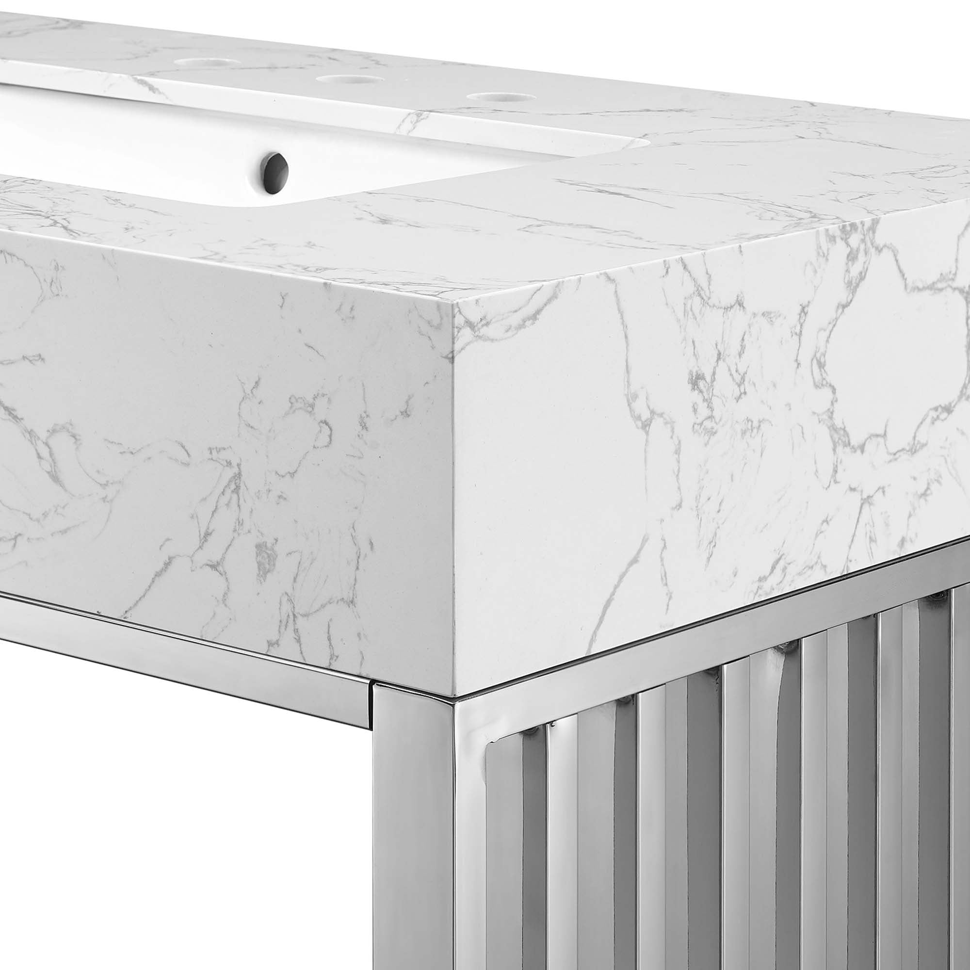 Gridiron Bathroom Vanity Basin Included by Modway