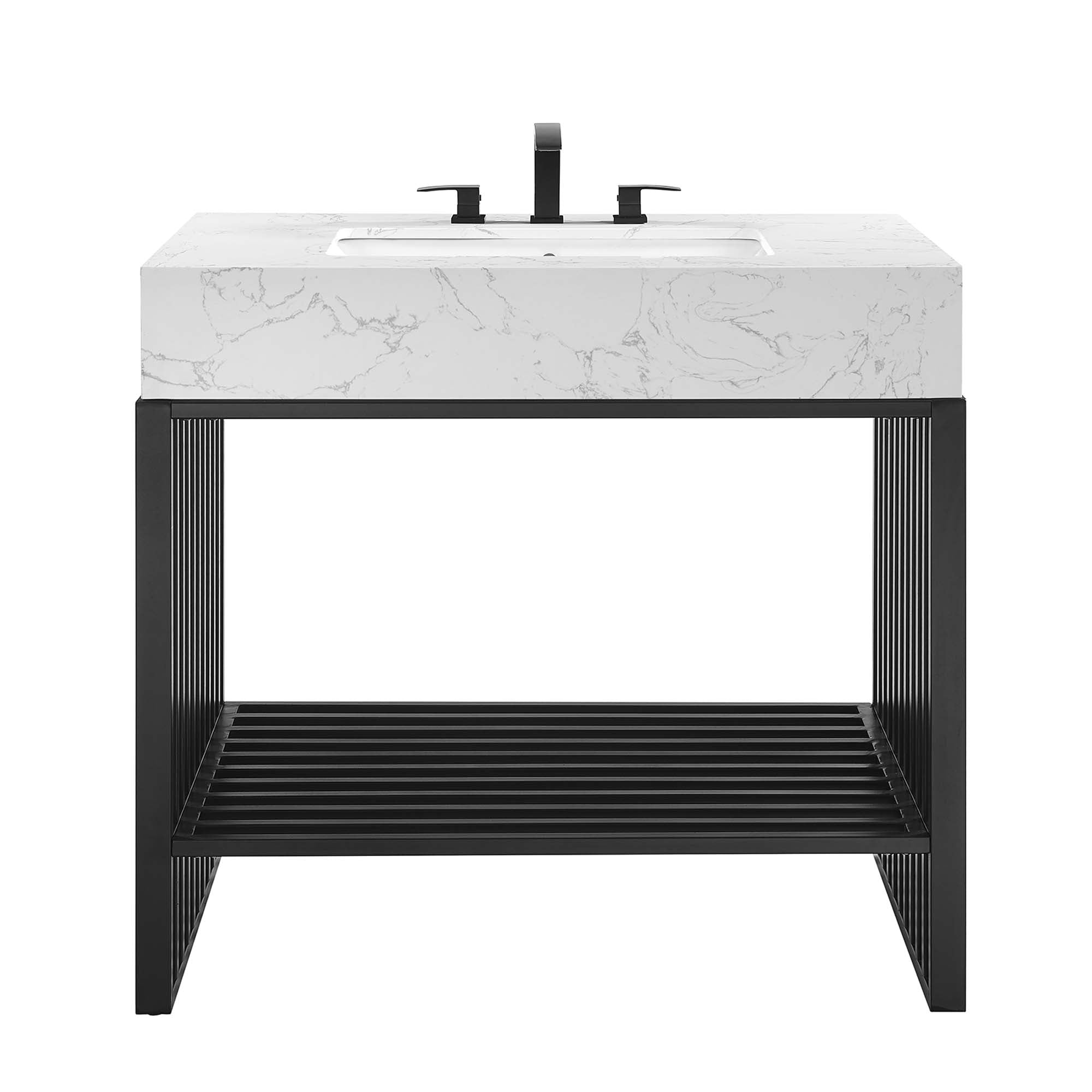 Gridiron Bathroom Vanity Basin Included by Modway