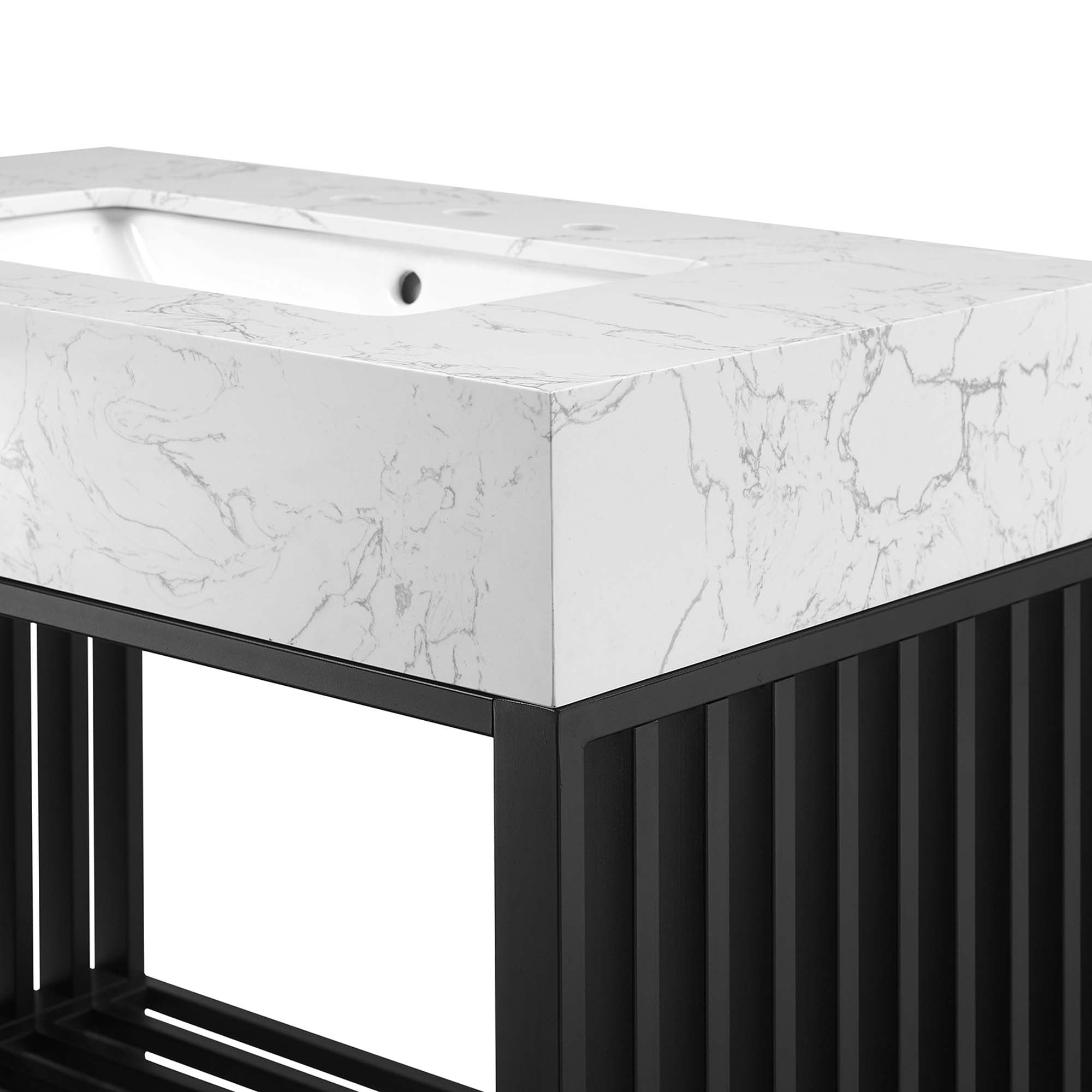 Gridiron Bathroom Vanity Basin Included by Modway