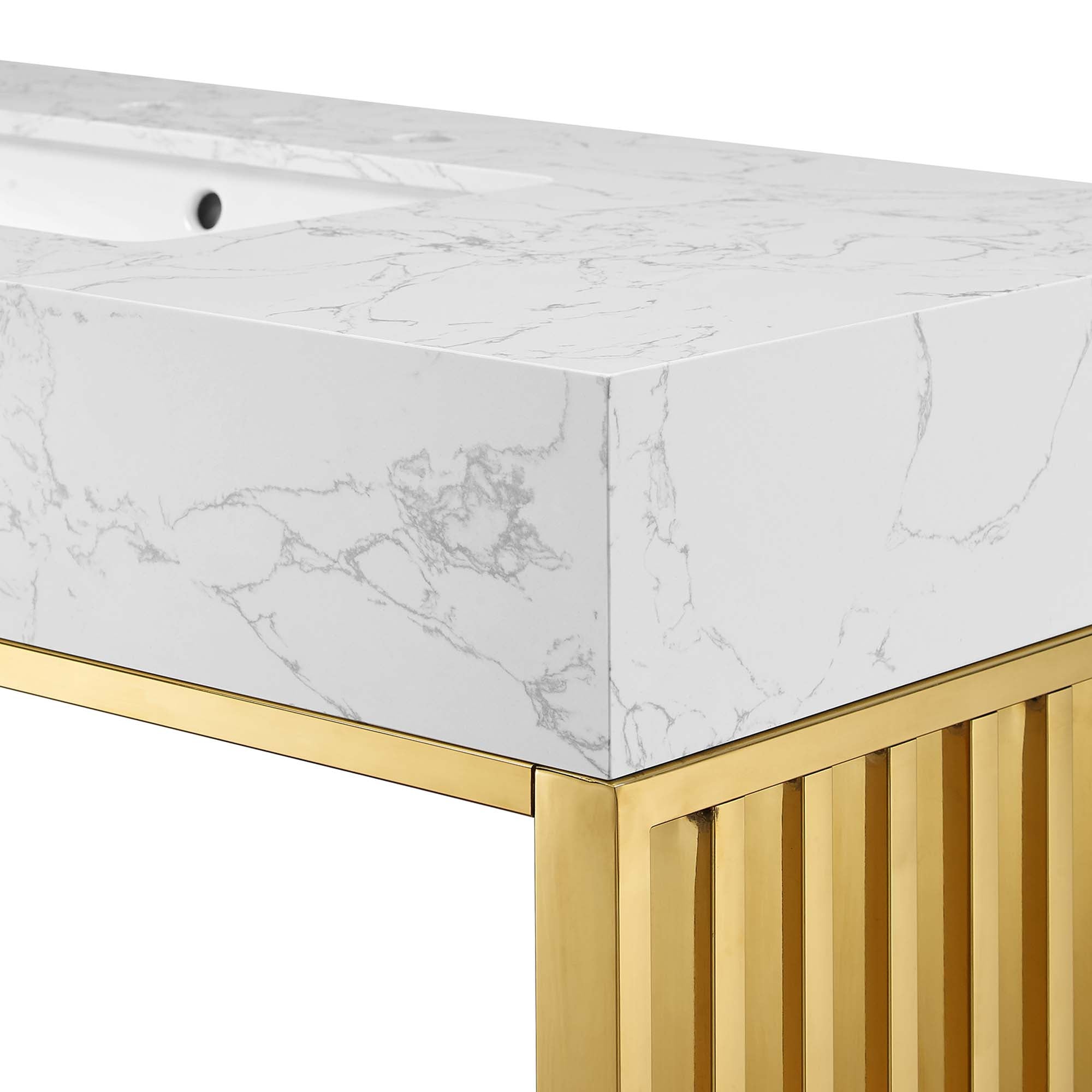 Gridiron Bathroom Vanity Basin Included by Modway