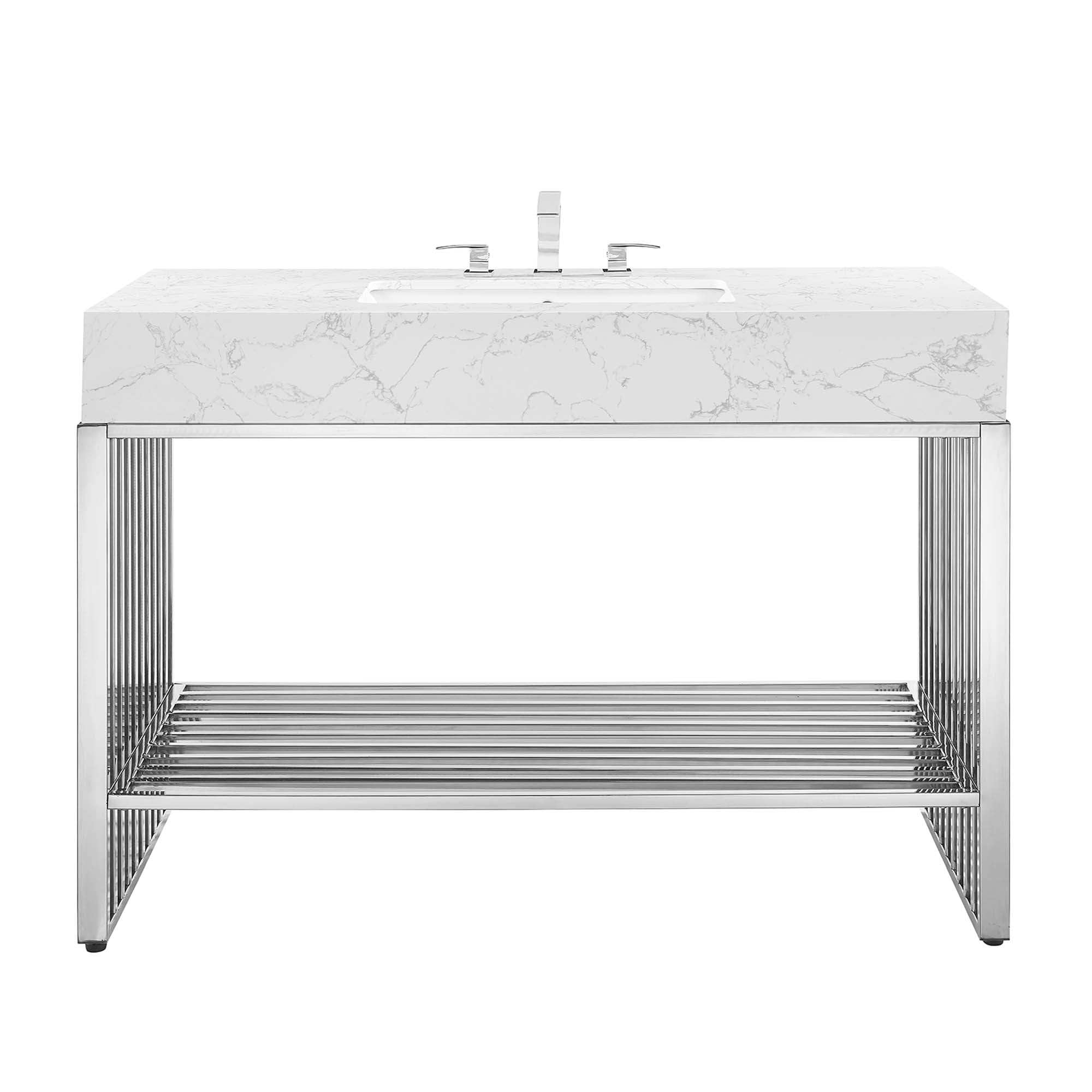 Gridiron Bathroom Vanity Basin Included by Modway