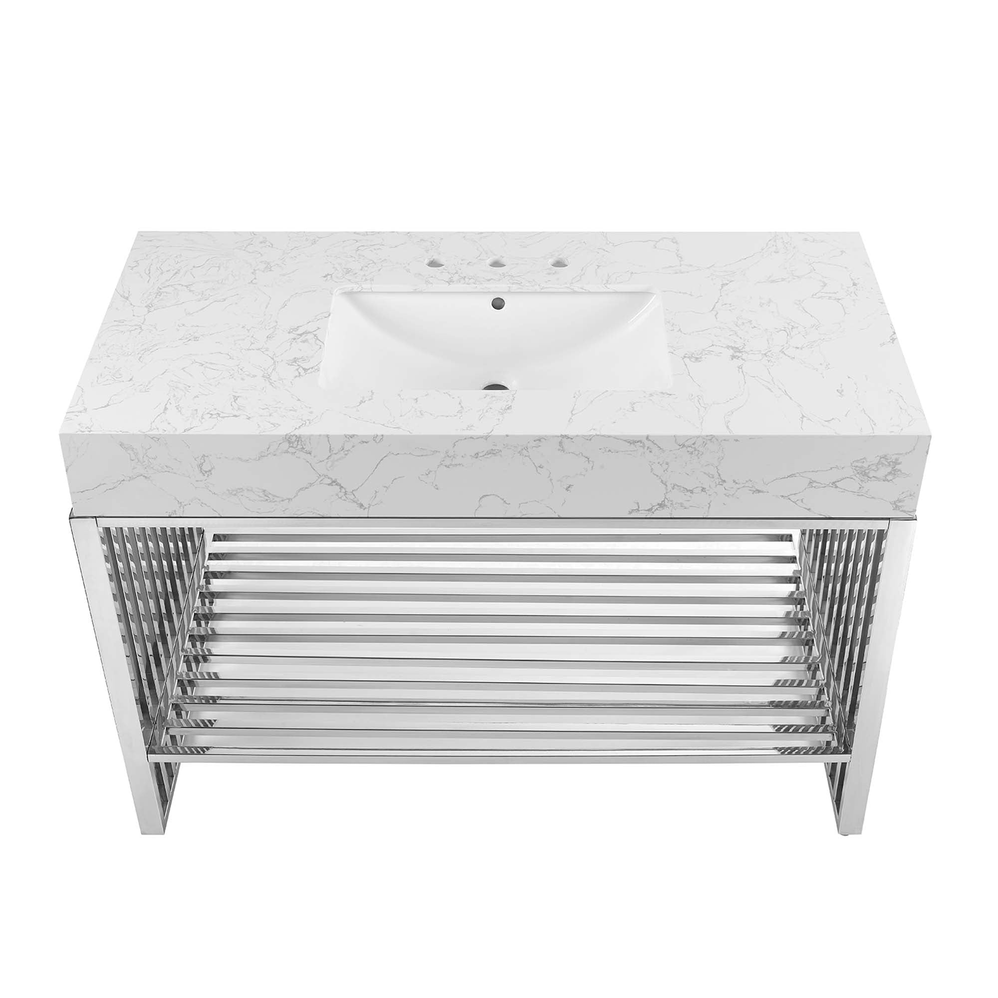 Gridiron Bathroom Vanity Basin Included by Modway