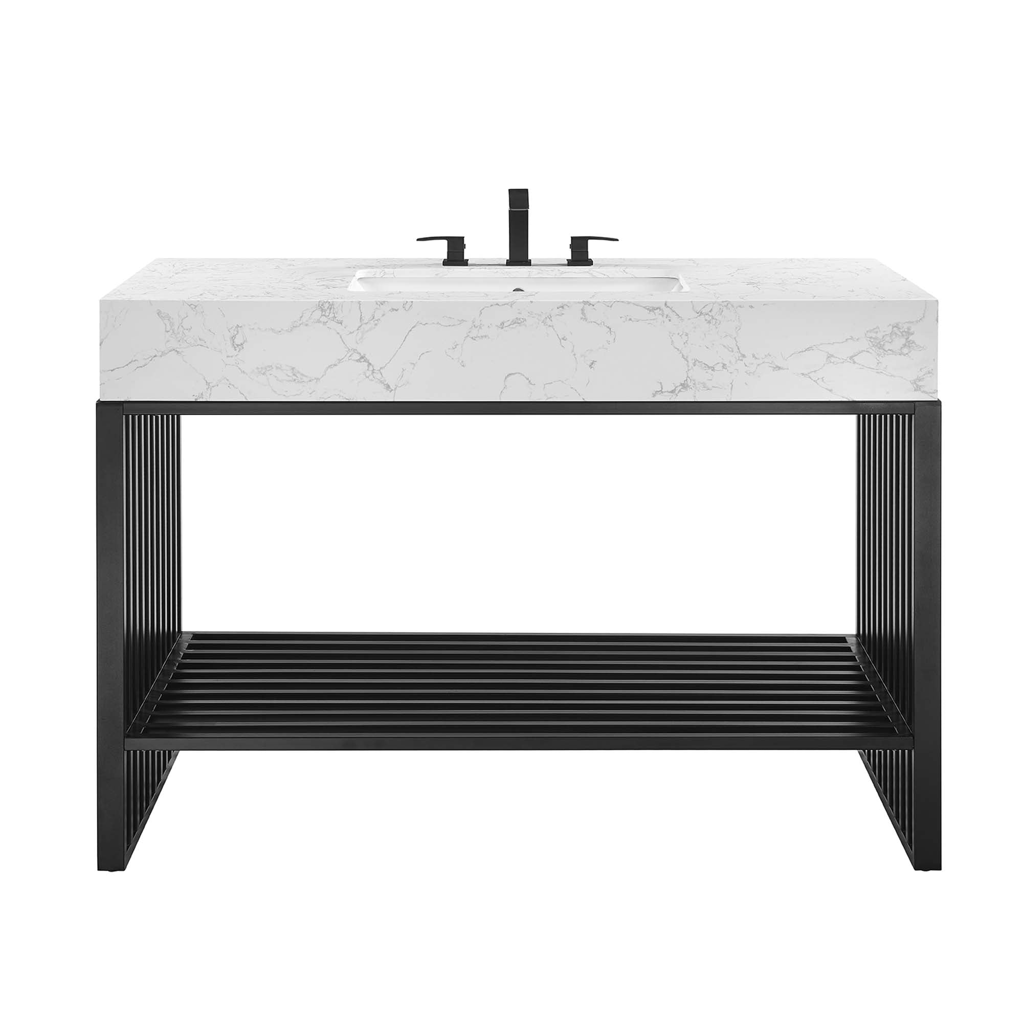 Gridiron Bathroom Vanity Basin Included by Modway