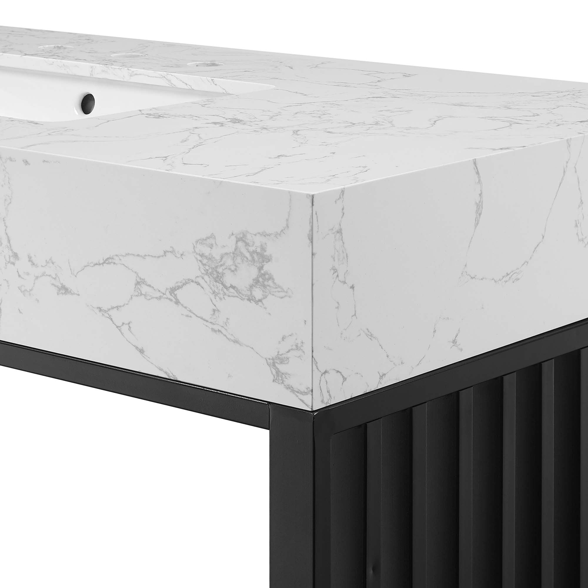 Gridiron Bathroom Vanity Basin Included by Modway