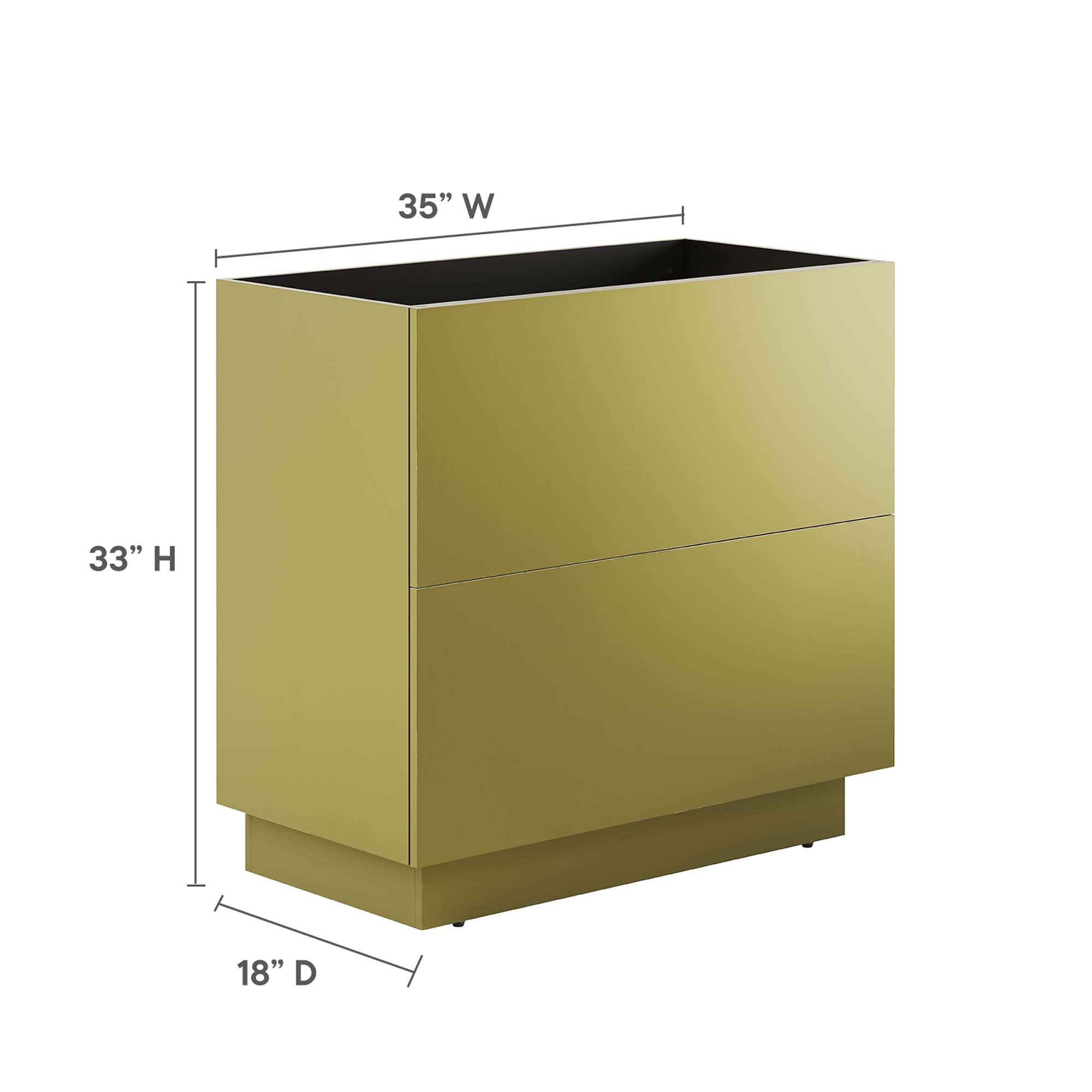 Quantum Bathroom Cabinet Basin Not Included by Modway